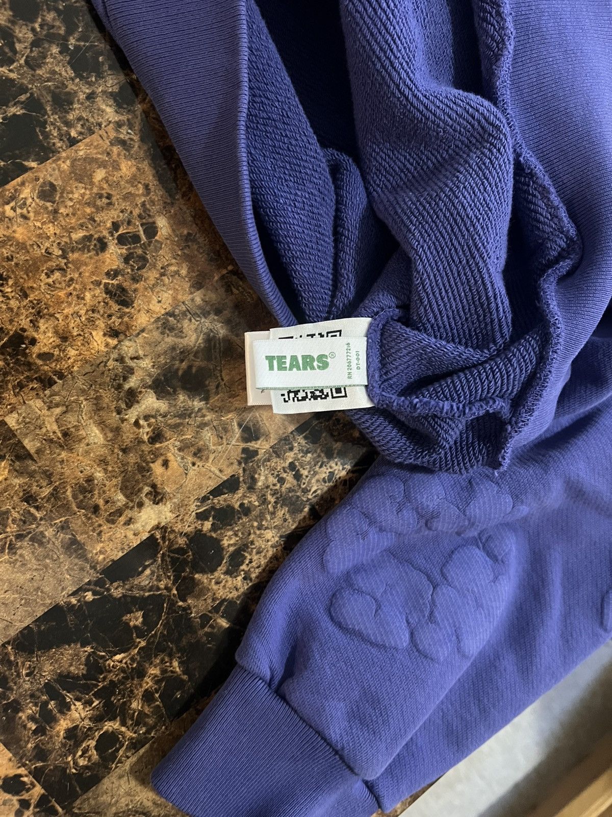 DENIM TEARS Denim Tear Mono Cotten Wreath Hoodie ‘Washed Blue’ Size US S / EU 44-46 / 1 - 4 Thumbnail