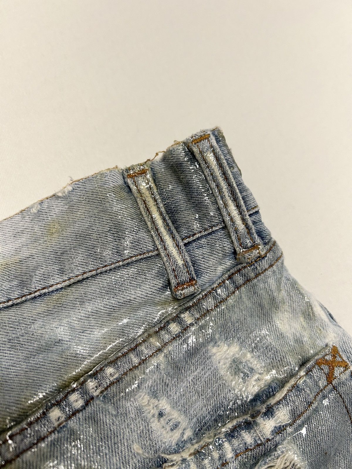 Dolce & Gabbana 2000s Distressed Waxed Denim Size US 30 / EU 46 - 11 Thumbnail