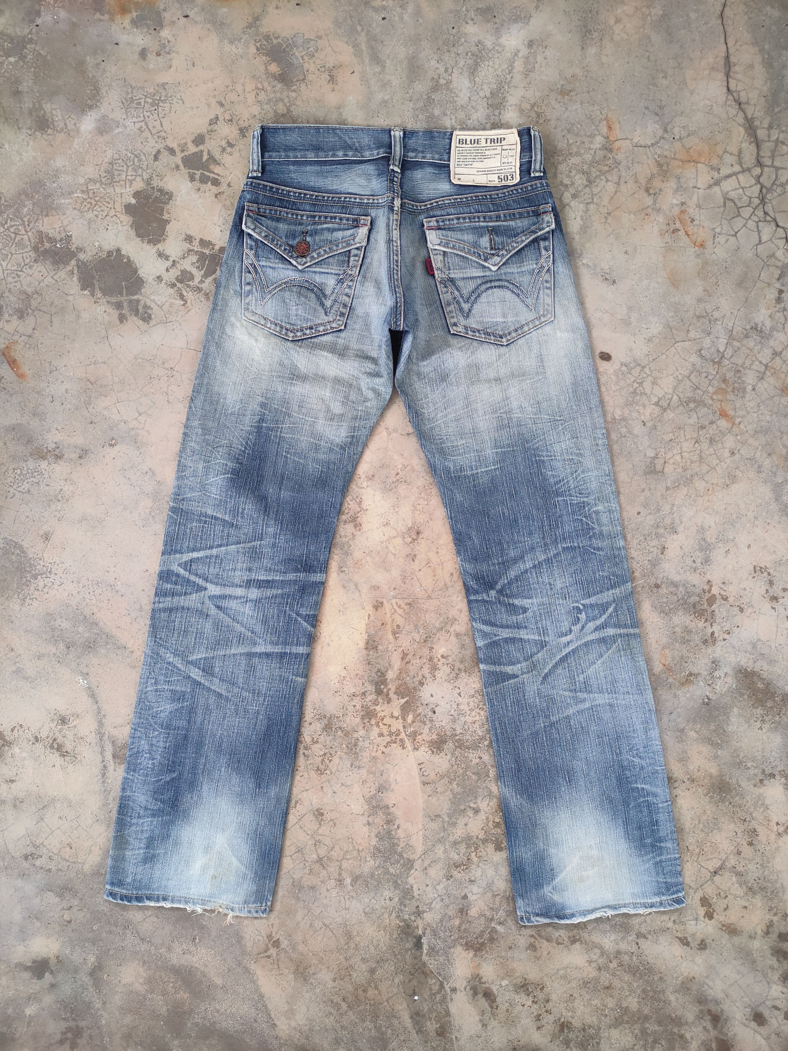 Edwin W30 VINTAGE EDWIN DISTRESSED FADED JEANS DENIM PANTS Size US 30 / EU 46 - 8 Thumbnail