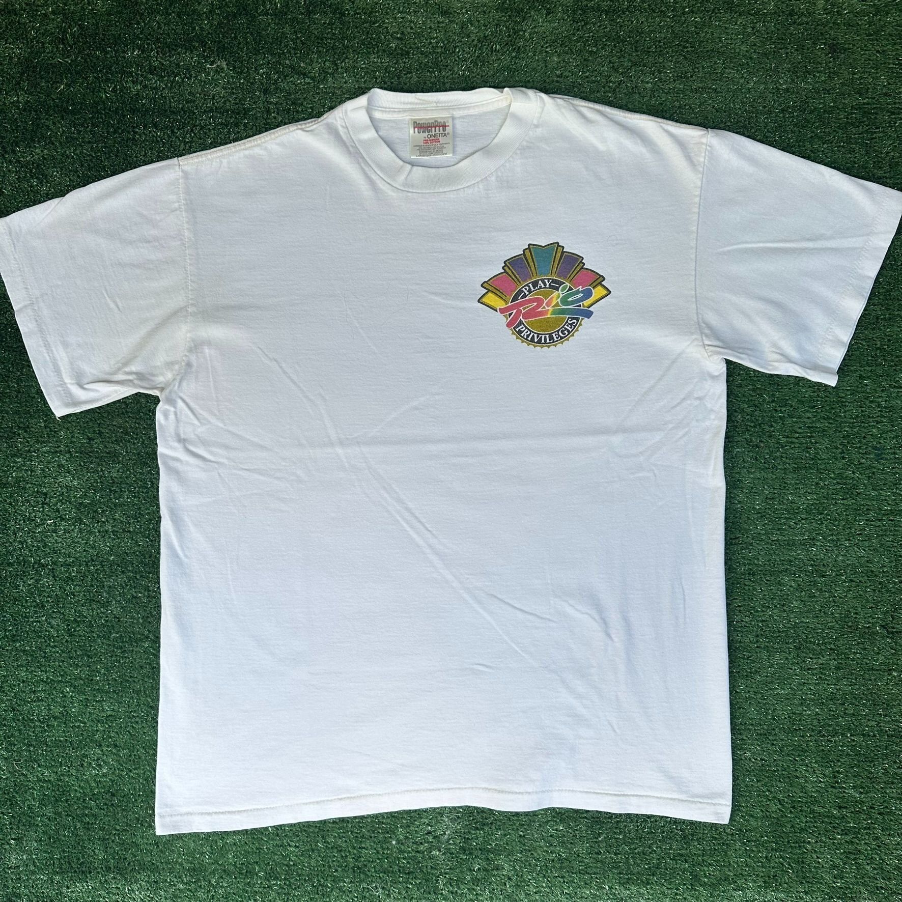Vintage Vintage 90s Rio Casino Las Vegas T-Shirt Single Stitch White Size US L / EU 52-54 / 3 - 1 Thumbnail