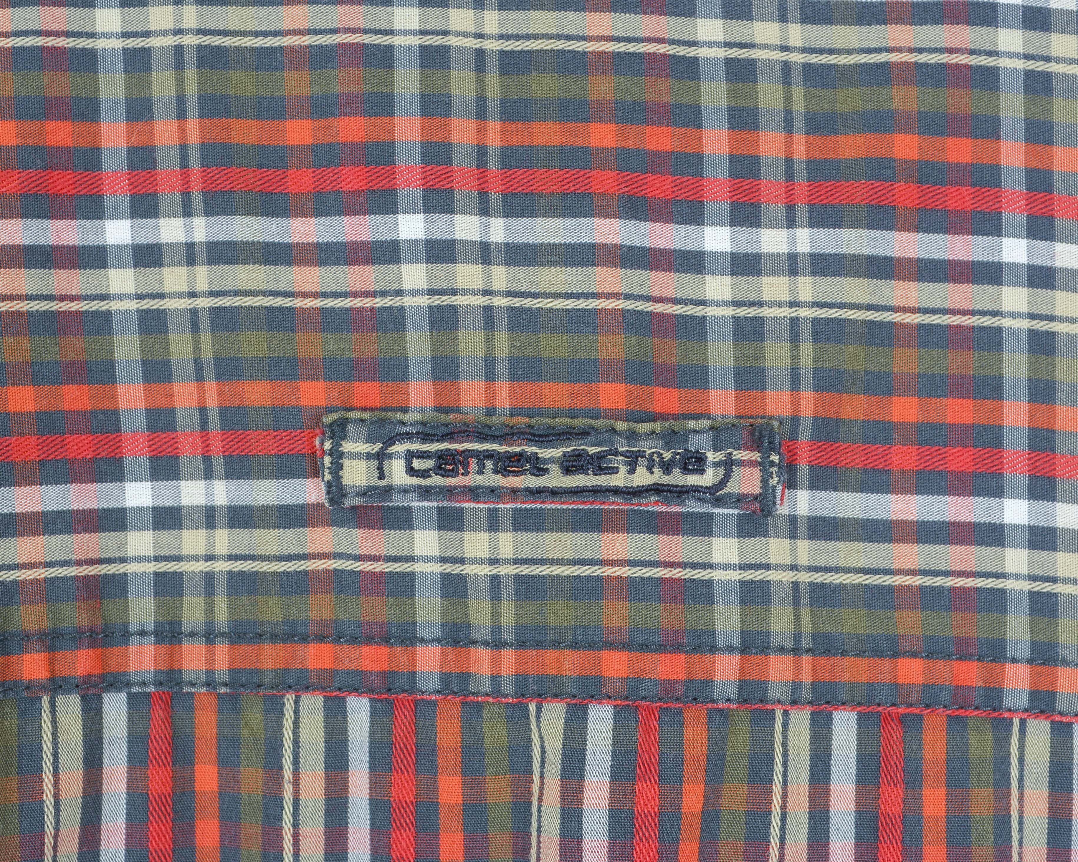 camel active Casual Regular 2XL Shirt Long Sleeve Check Plaid Button Up Size US XXL / EU 58 / 5 - 3 Thumbnail