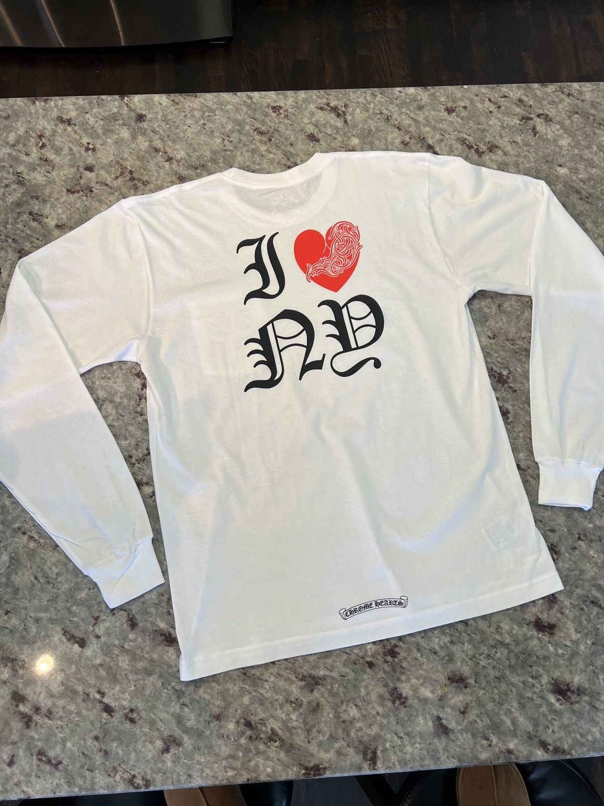 Pre-owned Chrome Hearts I Heart Ny Longsleeve Tee In White