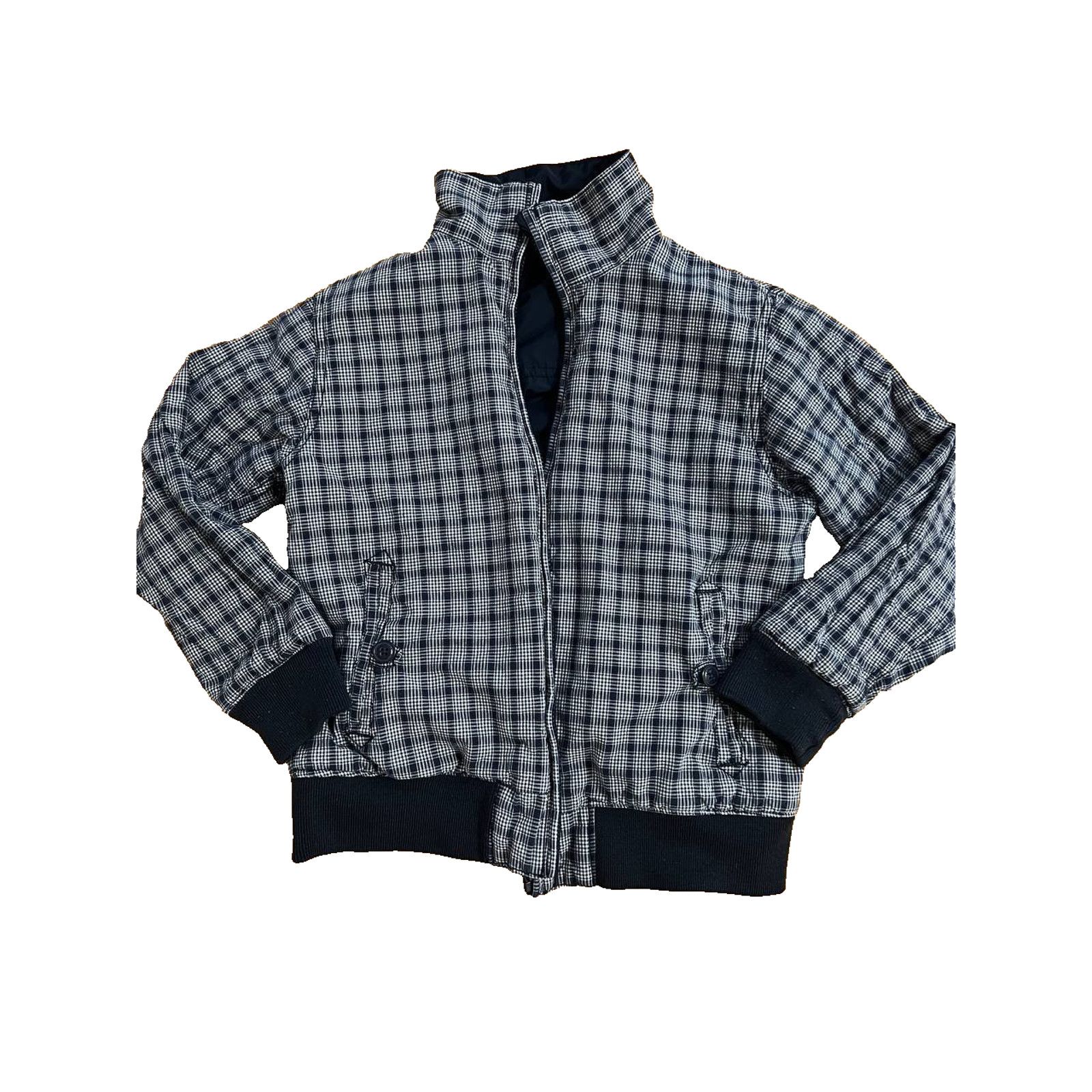Gap Gap Full Zip Navy Reversible Plaid Pattern Size 8 A001956 Size ONE SIZE - 3 Thumbnail