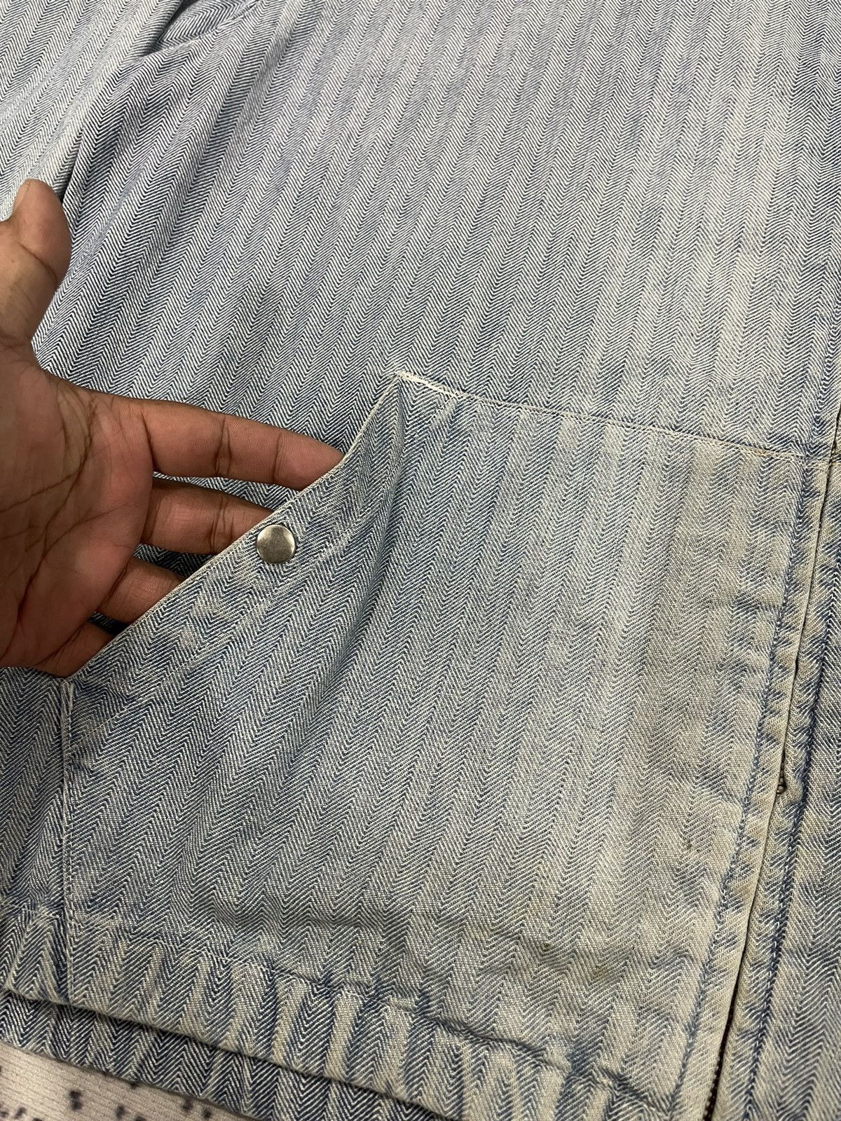 Polo Ralph Lauren Vintage Polo Ralph Lauren Distressed Zipper Jacket Size US L / EU 52-54 / 3 - 7 Thumbnail