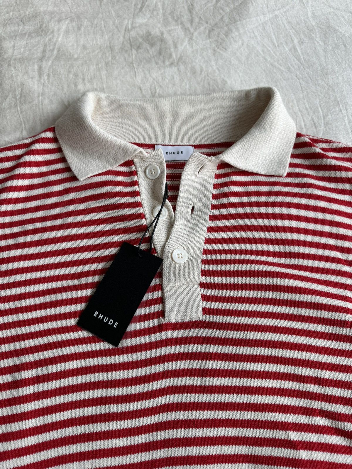 Rhude Boxy Knit Rhude Polo Sweater Size US L / EU 52-54 / 3 - 1 Thumbnail