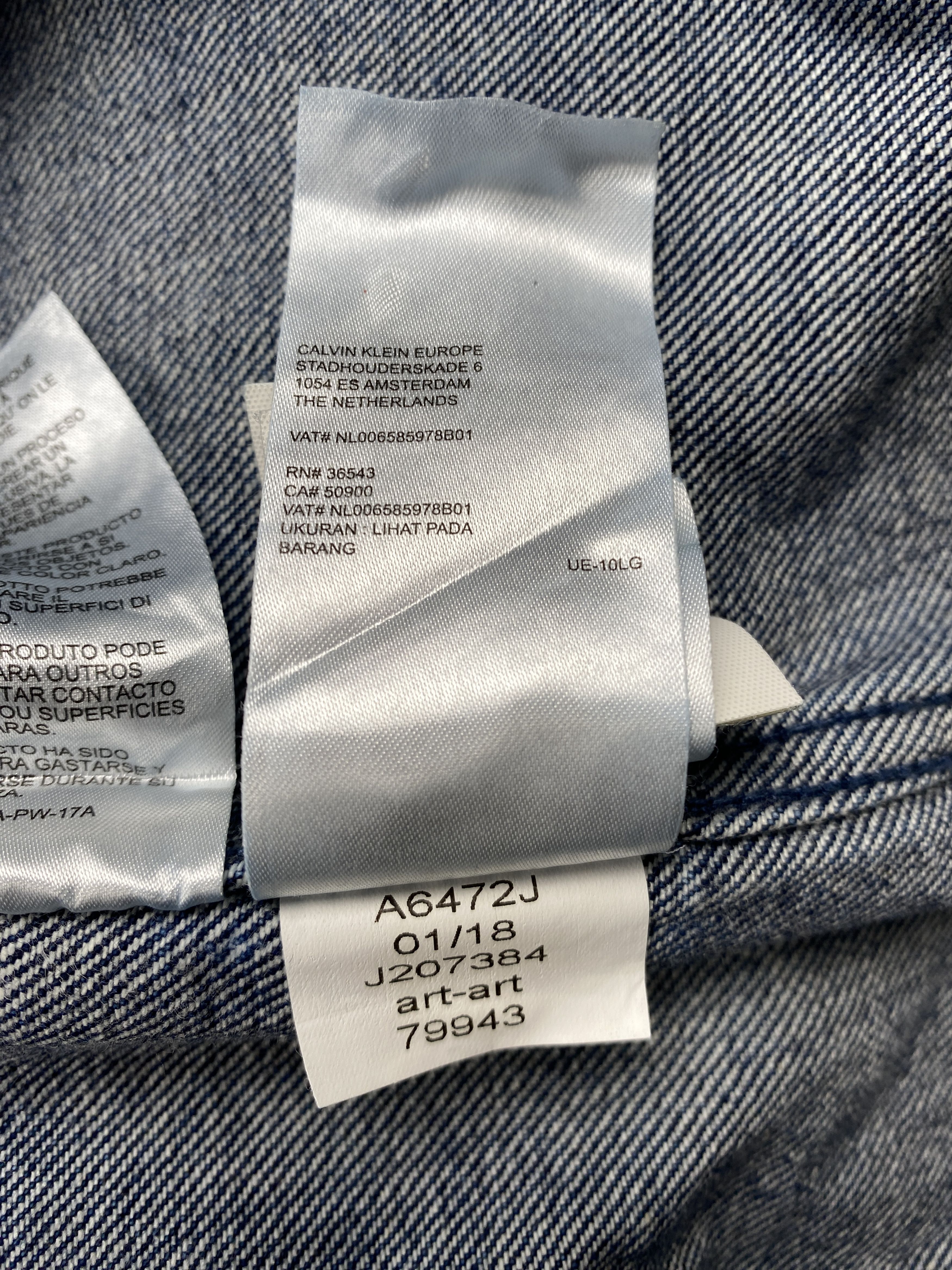 Calvin Klein Raf Simons 2014 Paint Splattered Denim Jacket Size US M / EU 48-50 / 2 - 21 Thumbnail
