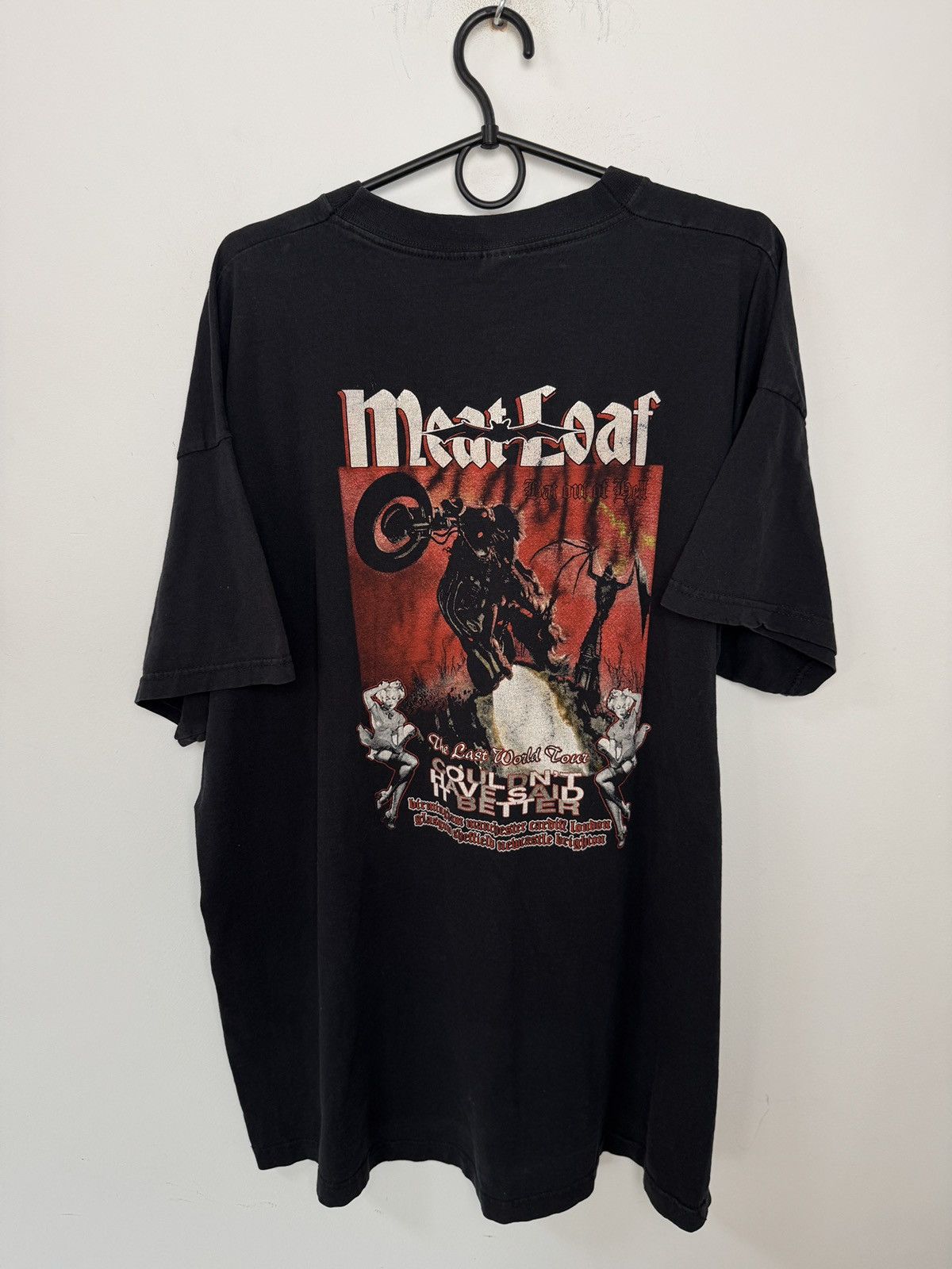 Band Tees Meat Loaf The Last World Tour T-Shirt Size US XXL / EU 58 / 5 - 2 Thumbnail