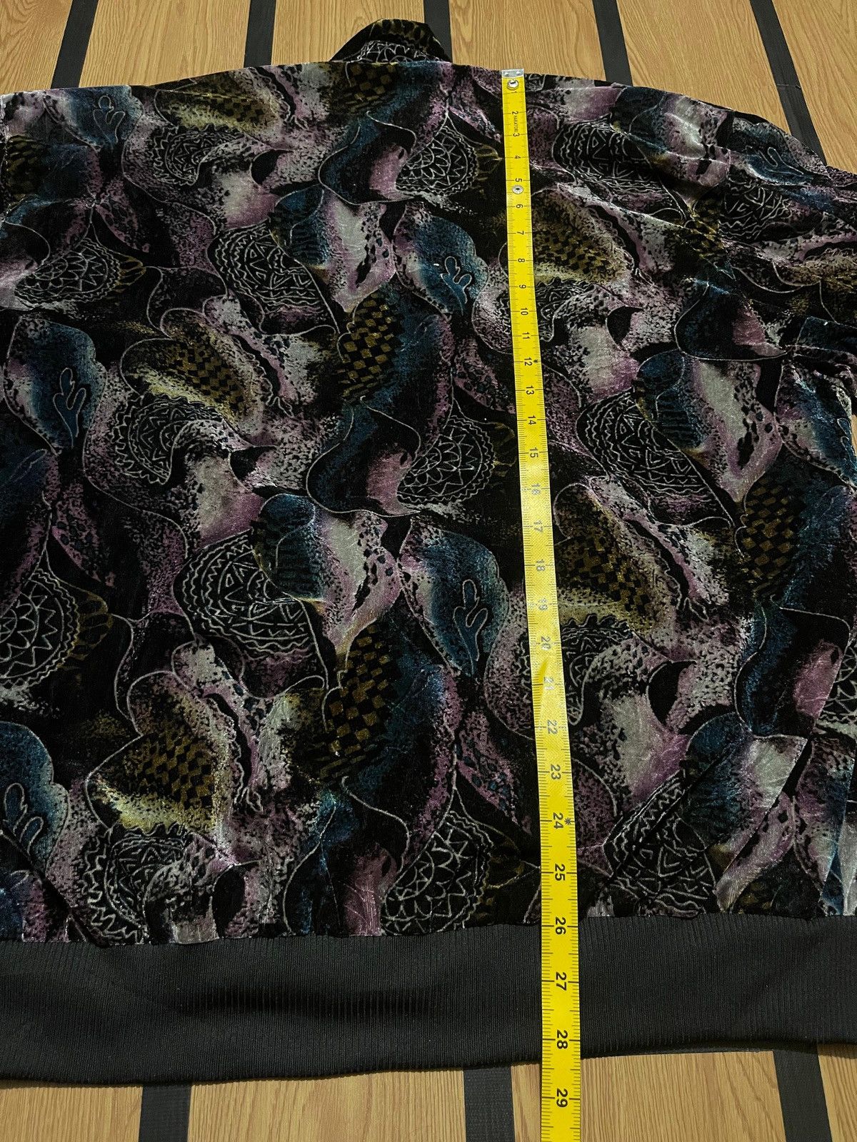 Japanese Brand × Le Grande Bleu (L.G.B.) vintage y2k Windy ziip bomber jacket velvet full print Size US XL / EU 56 / 4 - 12 Thumbnail