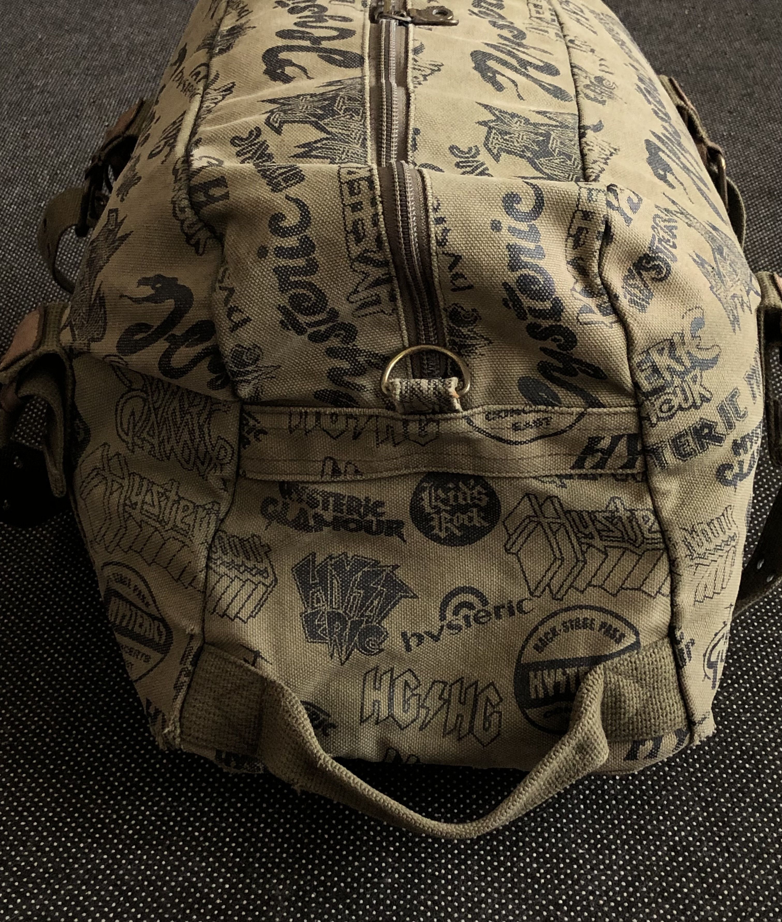 Hysteric Glamour × Vintage RARE🔥VINTAGE 90’S HYSTERIC GLAMOUR ARMY METAL DUFFLE BAG Size ONE SIZE - 9 Thumbnail