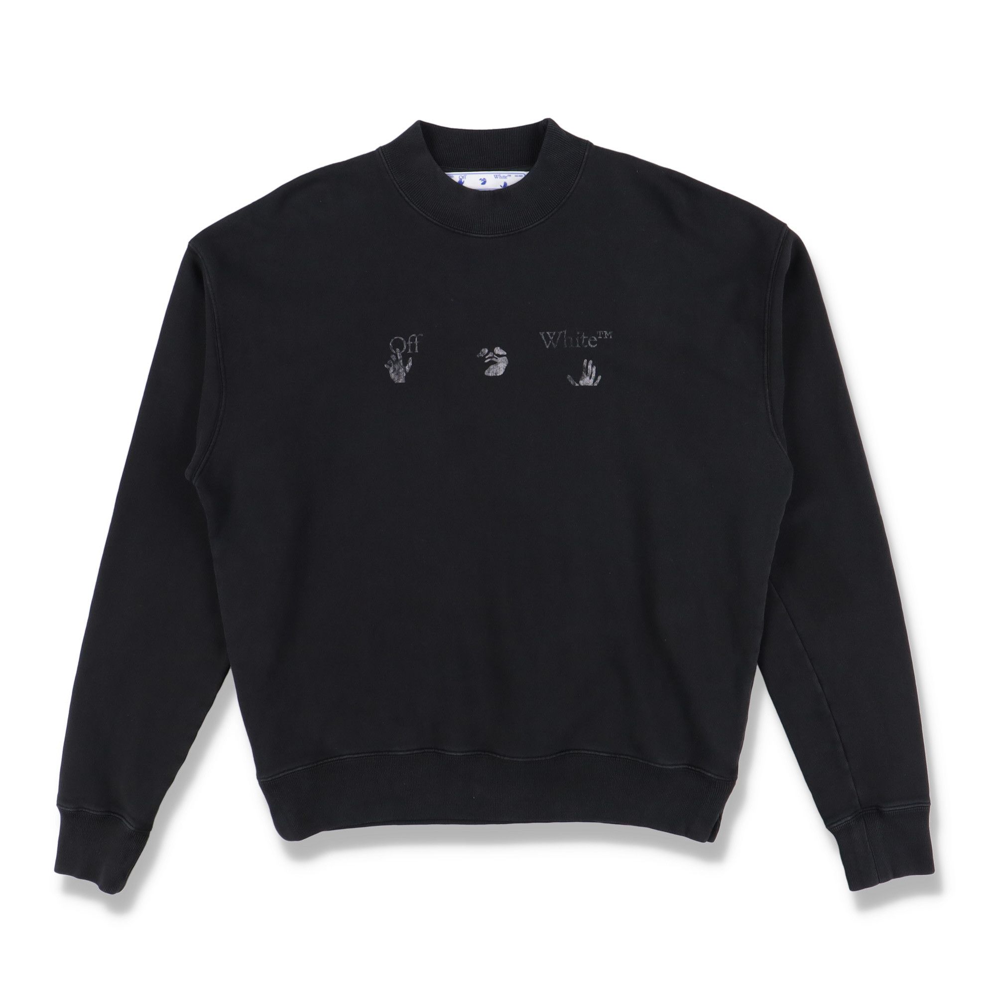Off-White Vintage Black Big Logo Oversized Skate Sweatshirt Size XS / US 0-2 / IT 36-38 - 1 Thumbnail