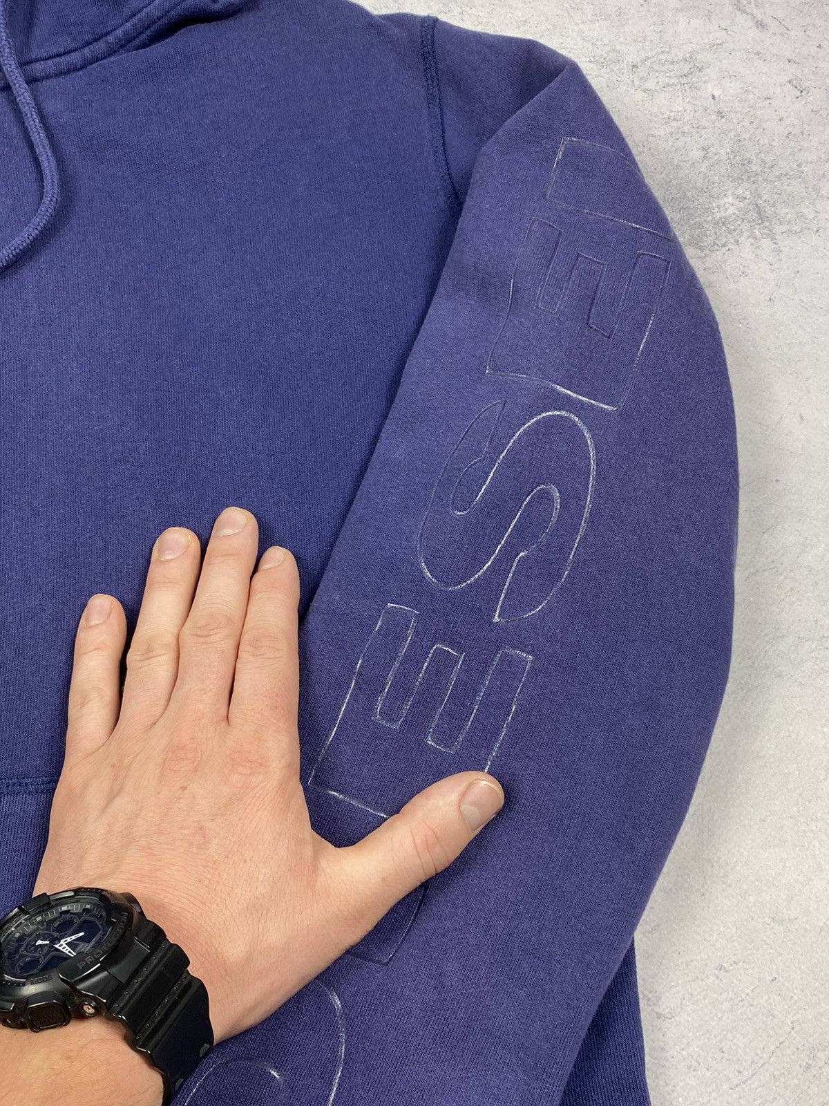 Diesel Diesel Zip Up Big Logo faded blue hoodie size L Size US L / EU 52-54 / 3 - 10 Thumbnail