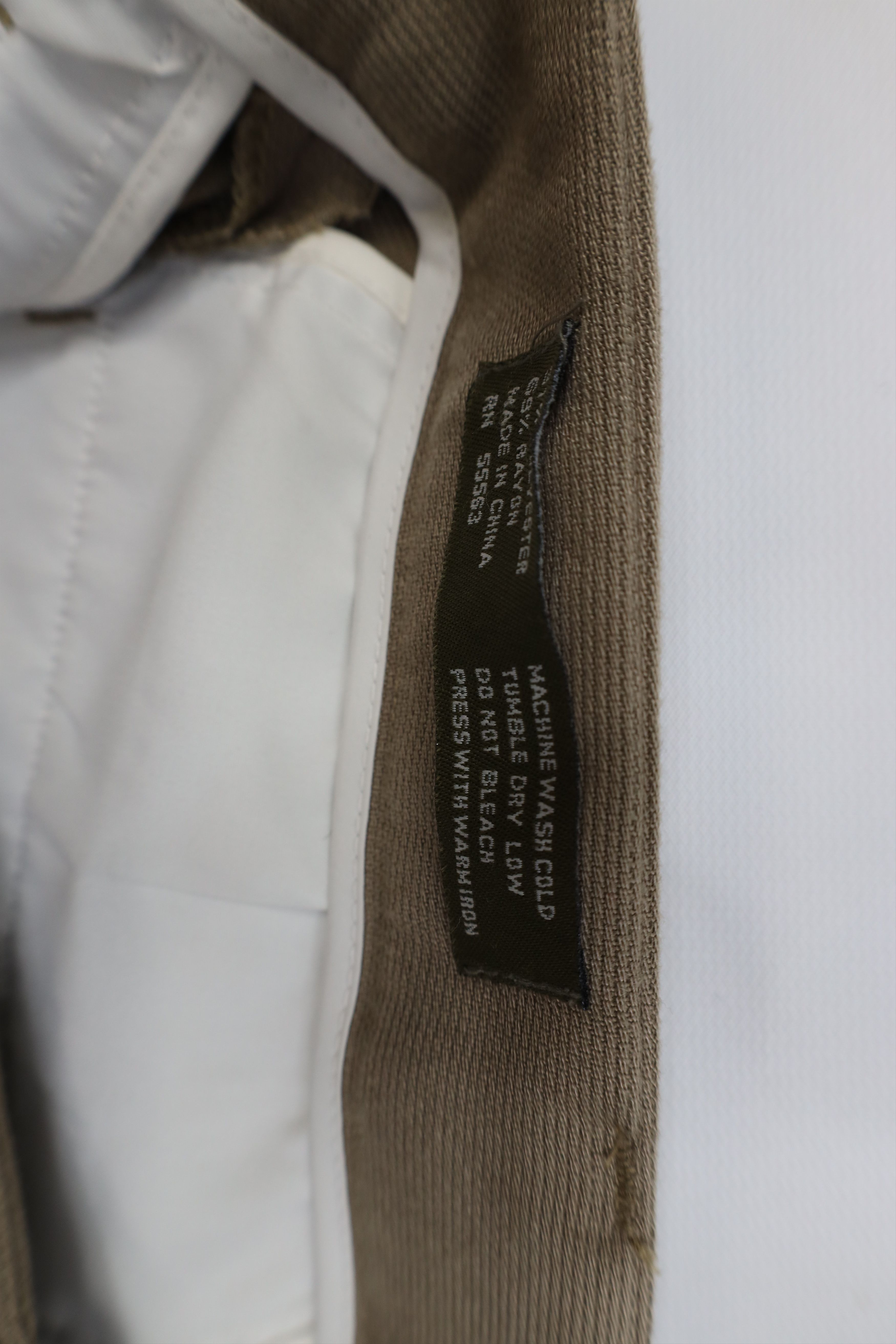 Vintage Vintage 90s Streetwear Gabardine Ribbed Wide Leg Chino Pants Size US 36 / EU 52 - 8 Thumbnail