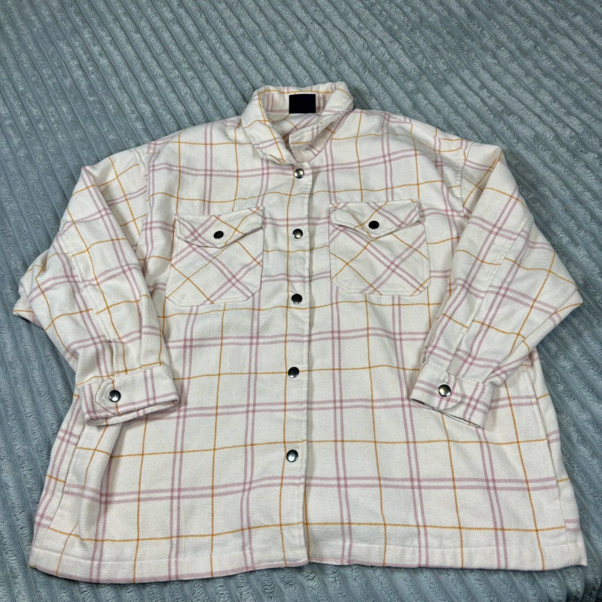 Other HFX women's long sleeve cozy plaid shacket shirt jacket XL Size XL / US 12-14 / IT 48-50 - 12 Thumbnail
