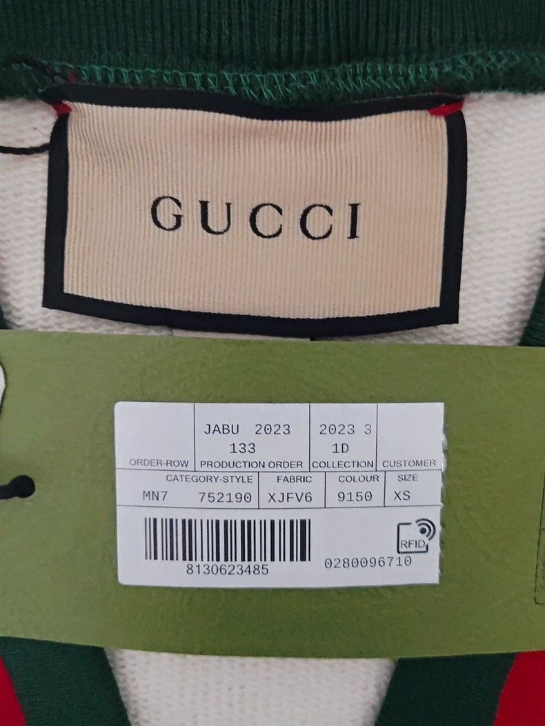 Gucci Gucci24fw striped V-neck single-breasted long-sleeved knitw Size US XS / EU 42 / 0 - 4 Thumbnail