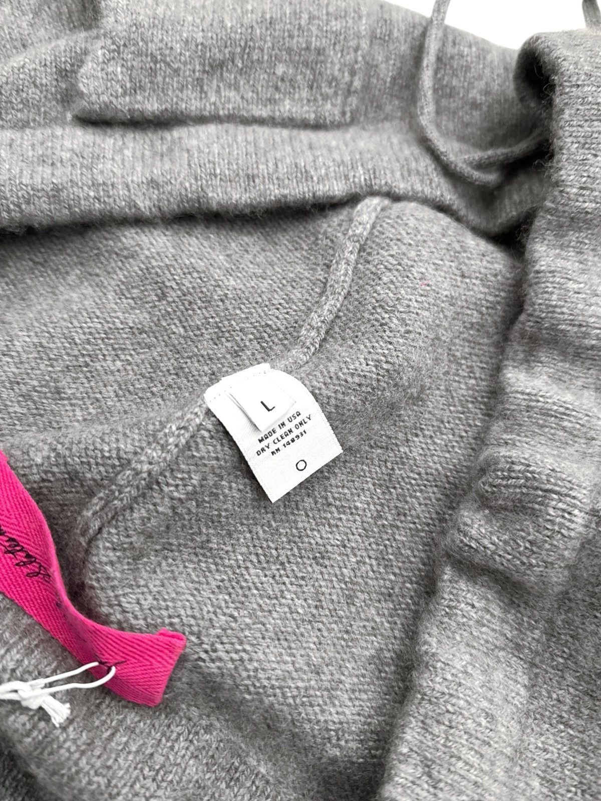 The Elder Statesman $1195 Cashmere Heavy Sweatpants (Light Grey) Size US 34 / EU 50 - 9 Thumbnail