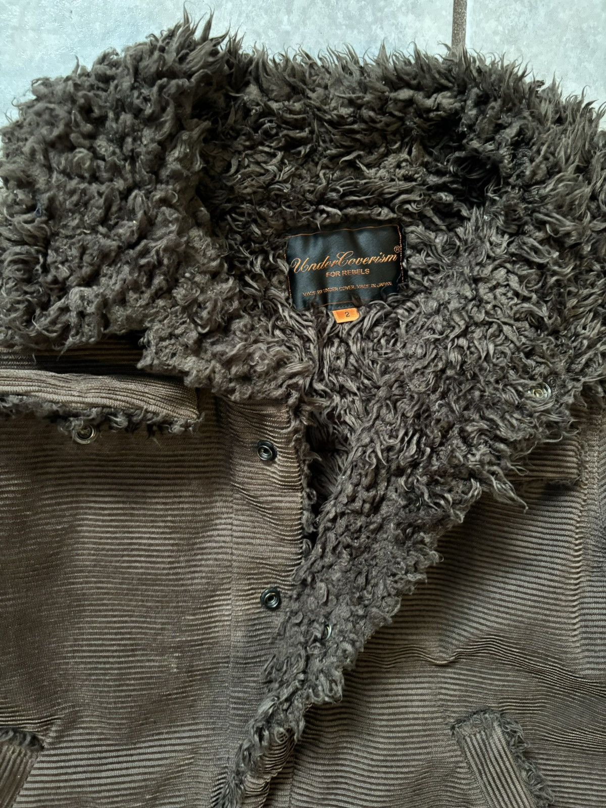 Undercover Undercover AW05 Arts & Crafts fur corduroy jacket Size US M / EU 48-50 / 2 - 5 Thumbnail