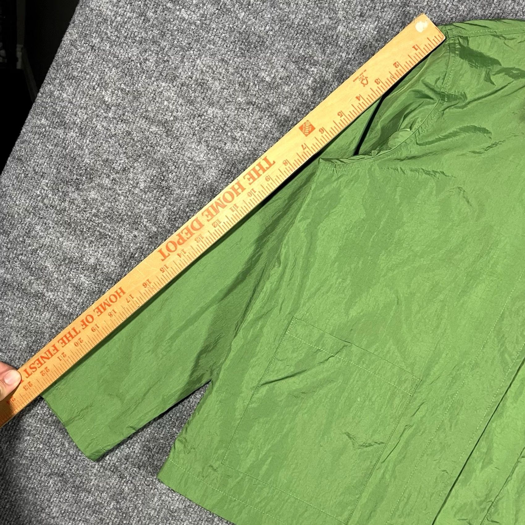 Vintage VINTAGE Stussy Nylon Green Chore Shirt Jacket Windbreaker S Women Coaches Adult Small Size S / US 4 / IT 40 - 7 Thumbnail