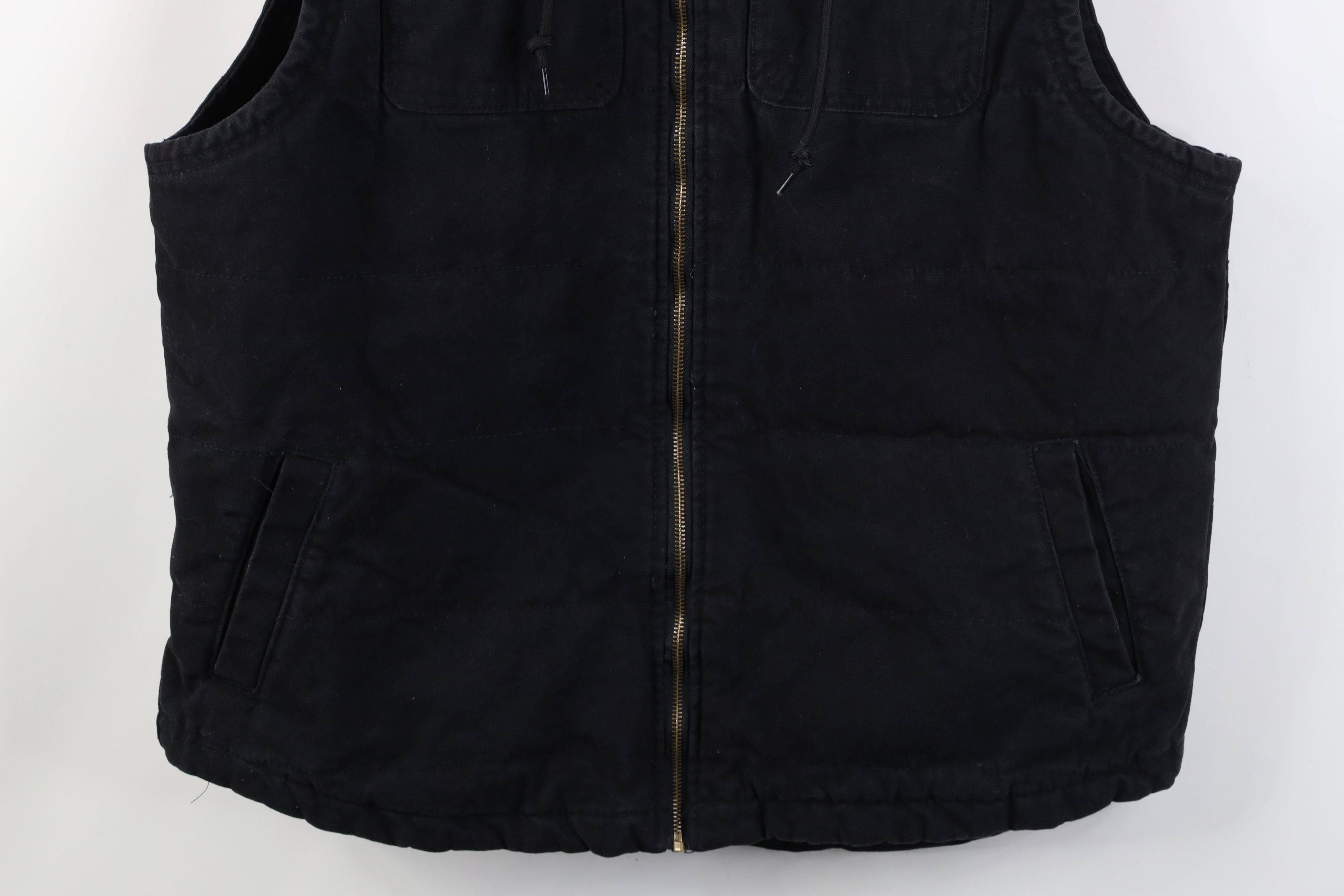 Wrangler Vintage Y2K Wrangler Sleeveless Hooded Canvas Vest Jacket Size US XL / EU 56 / 4 - 3 Thumbnail