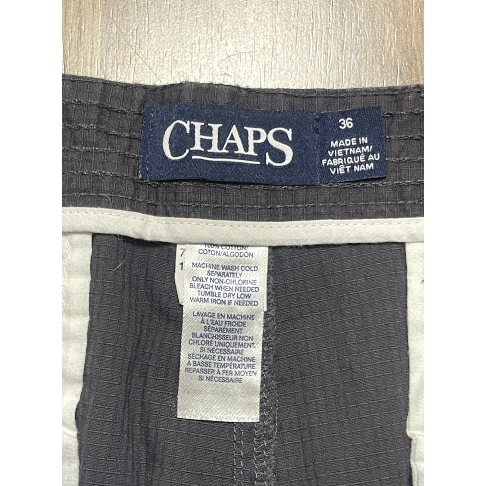 Chaps Chaps Shorts Men's 36 Gray Cargo Shorts Pockets Casual Regular Inseam 9 in Size US 36 / EU 52 - 5 Thumbnail