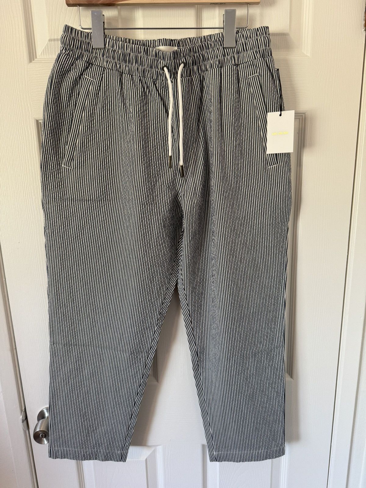 image of Aime Leon Dore Seersucker Leisure Pants S/s’20 in Seersucker Stripe, Men's (Size 32)