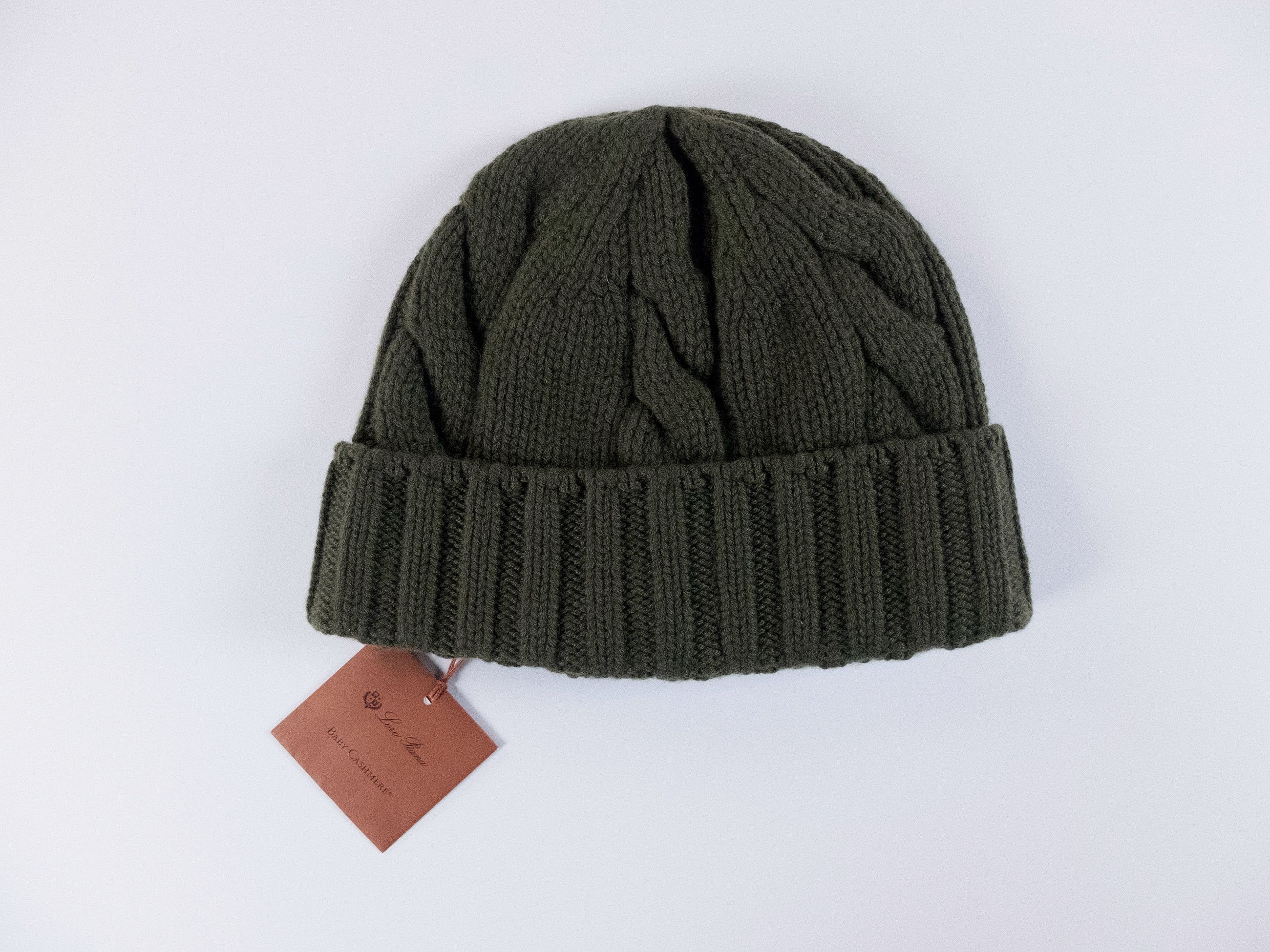Loro Piana LORO PIANA Courchevel green baby cashmere beanie hat q Size ONE SIZE - 1 Thumbnail