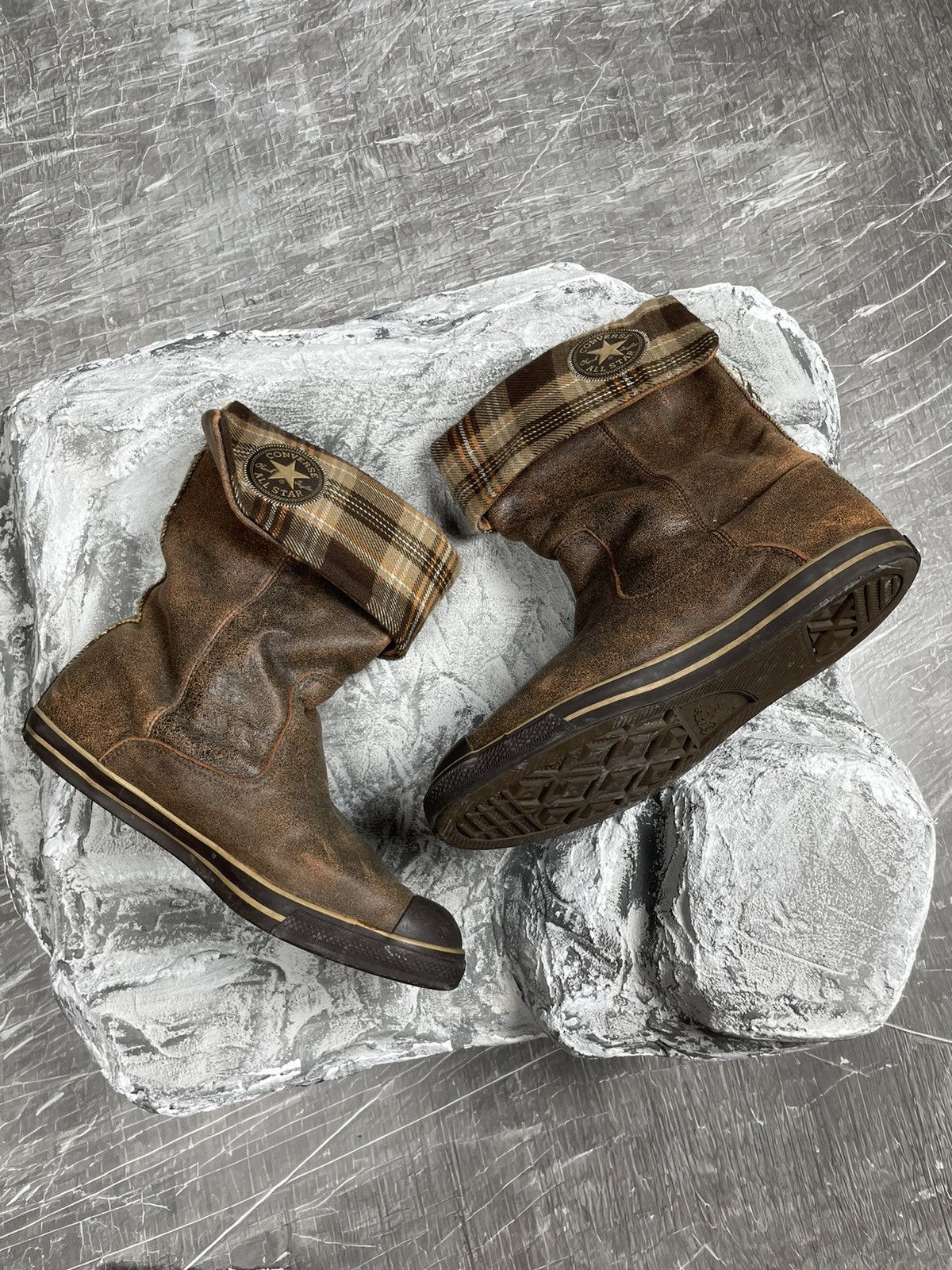 Converse Converse Leather Moto Wrestling High Boots Shoes Y2K Size US 10 / IT 40 - 13 Thumbnail