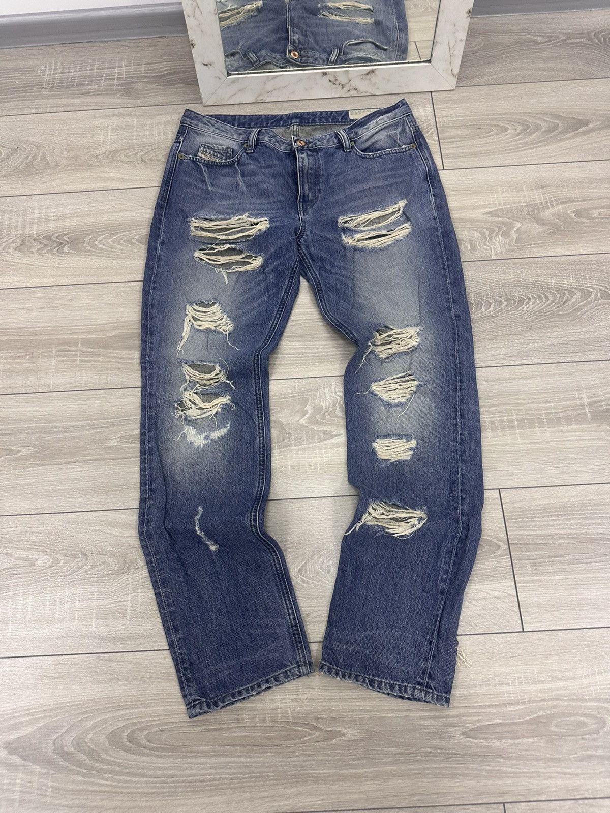 Diesel Diesel Vintage Distressed Y2K Jeans Made in Italy Size US 29 - 1 Thumbnail
