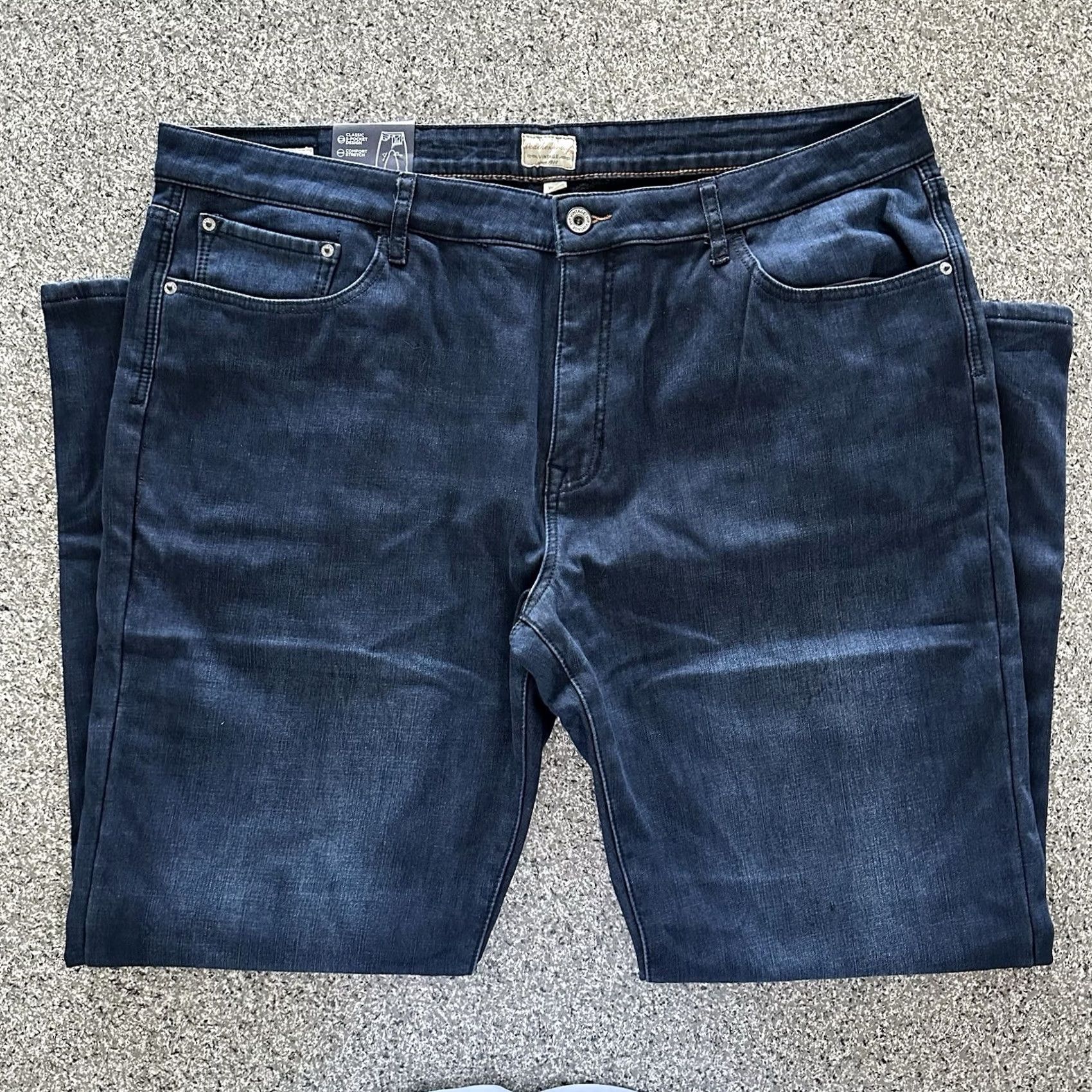 Weatherproof Weatherproof Weatherproof Vintage Jeans The Dakota Mens 40x32 Regular Fleece Lined Cotton Polyester Elastane Blue 40 Regular Mens Jeans Size US 40 / EU 56 - 4 Thumbnail