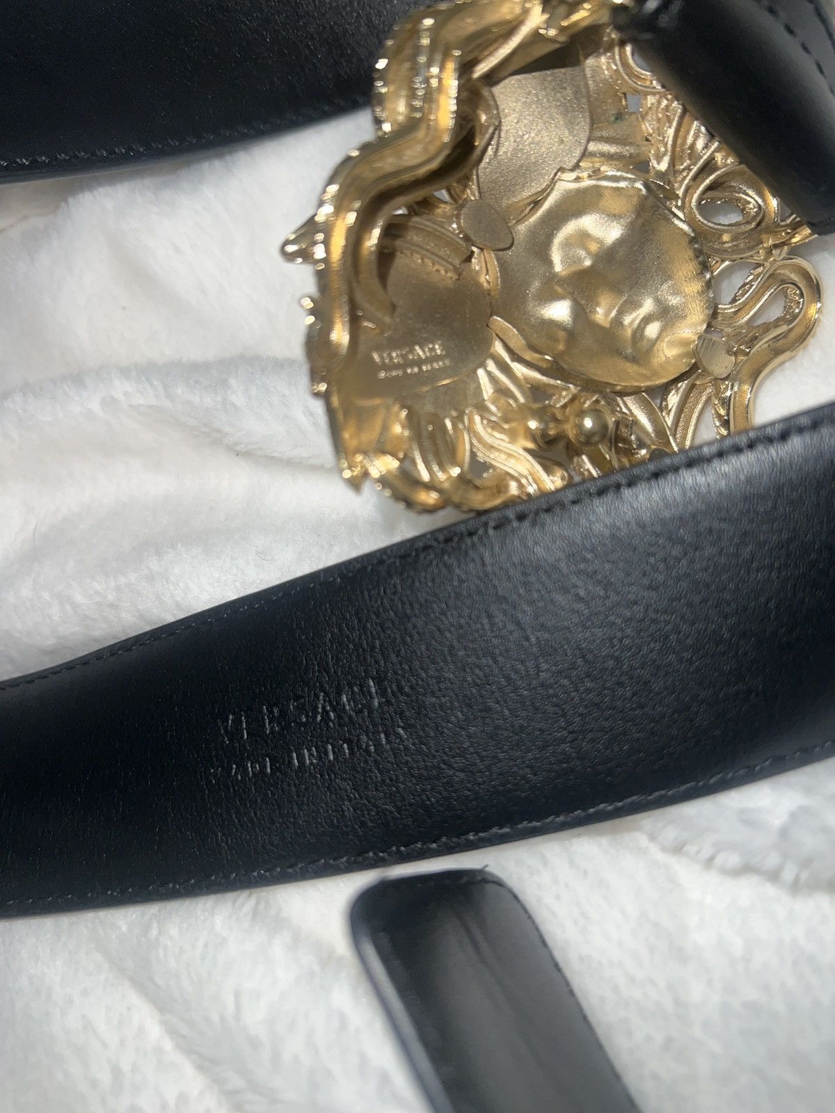 Versace Versace Medusa leather belt Size 34 - 3 Thumbnail
