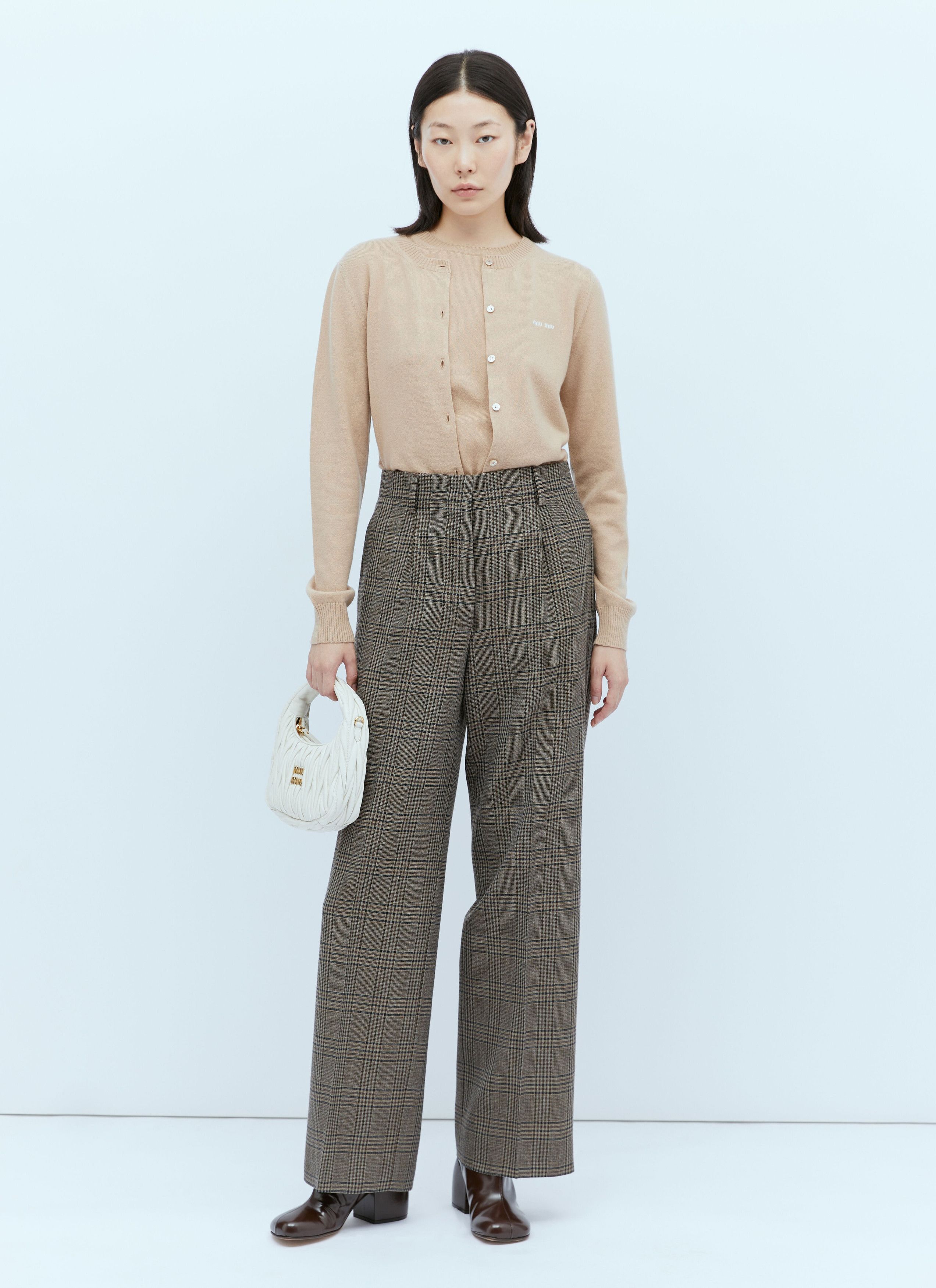 Miu Miu Check Pants Size 26" / US 2 / IT 38 - 1 Thumbnail