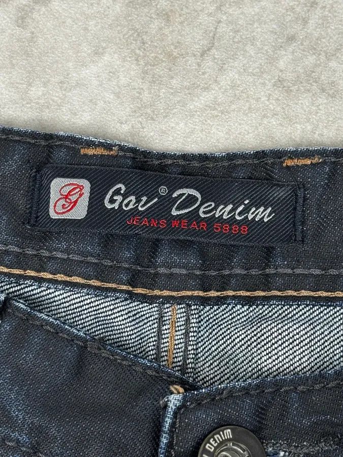 Vintage 2000s Black Waxed Effect Obscure Denim Jeans Size US 32 / EU 48 - 10 Thumbnail
