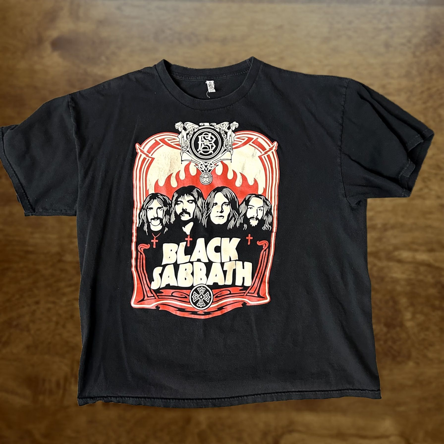 Vintage Black Sabbath Shirt Mens 2XL Black Graphic Band Metal Tee Alstyle Heavyweight Size US XXL / EU 58 / 5 - 1 Thumbnail