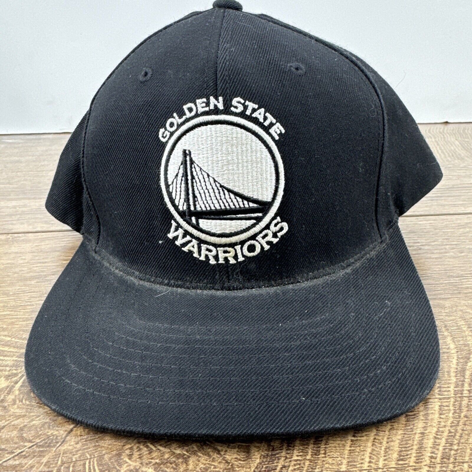 Mitchell & Ness Golden State Warriors Hat Snapback Black Hat Adjustable Mitc Size ONE SIZE - 5 Thumbnail