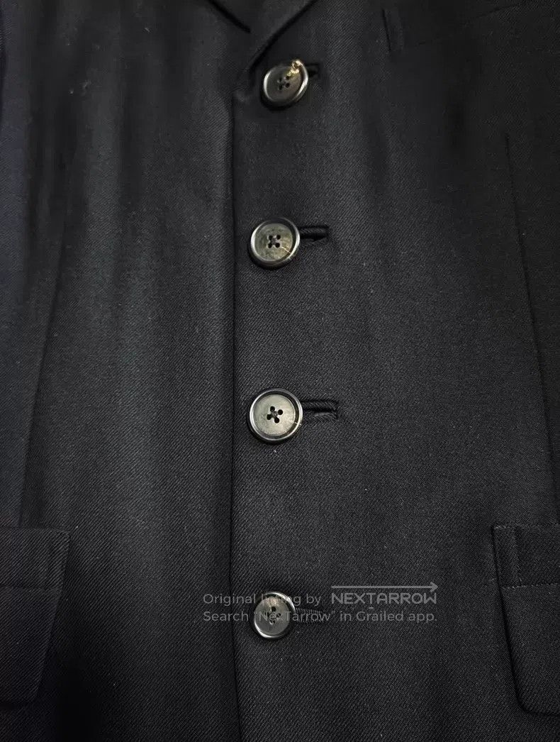 Yohji Yamamoto Yohji Yamamoto size s 98 SS irregular four button blazer Size 36S - 3 Thumbnail