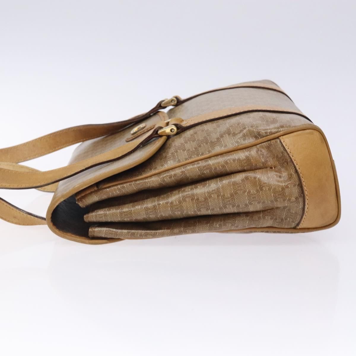 Celine CELINE Macadam Canvas Hand Bag Pvc Beige Gold Size ONE SIZE - 5 Thumbnail