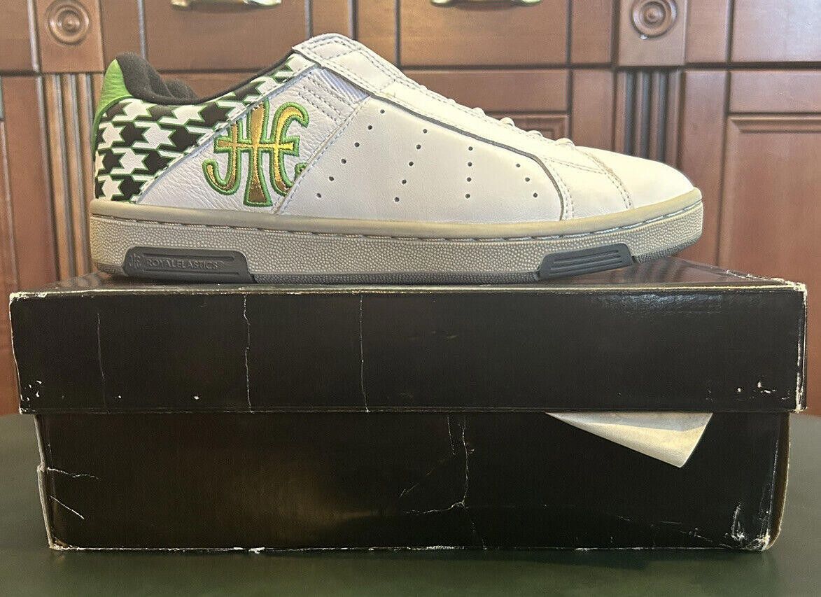 Royal Elastics Royal Elastics Mens Icon White Green Gold 0202335 Sz 9.5 NIB Size US 9.5 / EU 42-43 - 1 Thumbnail