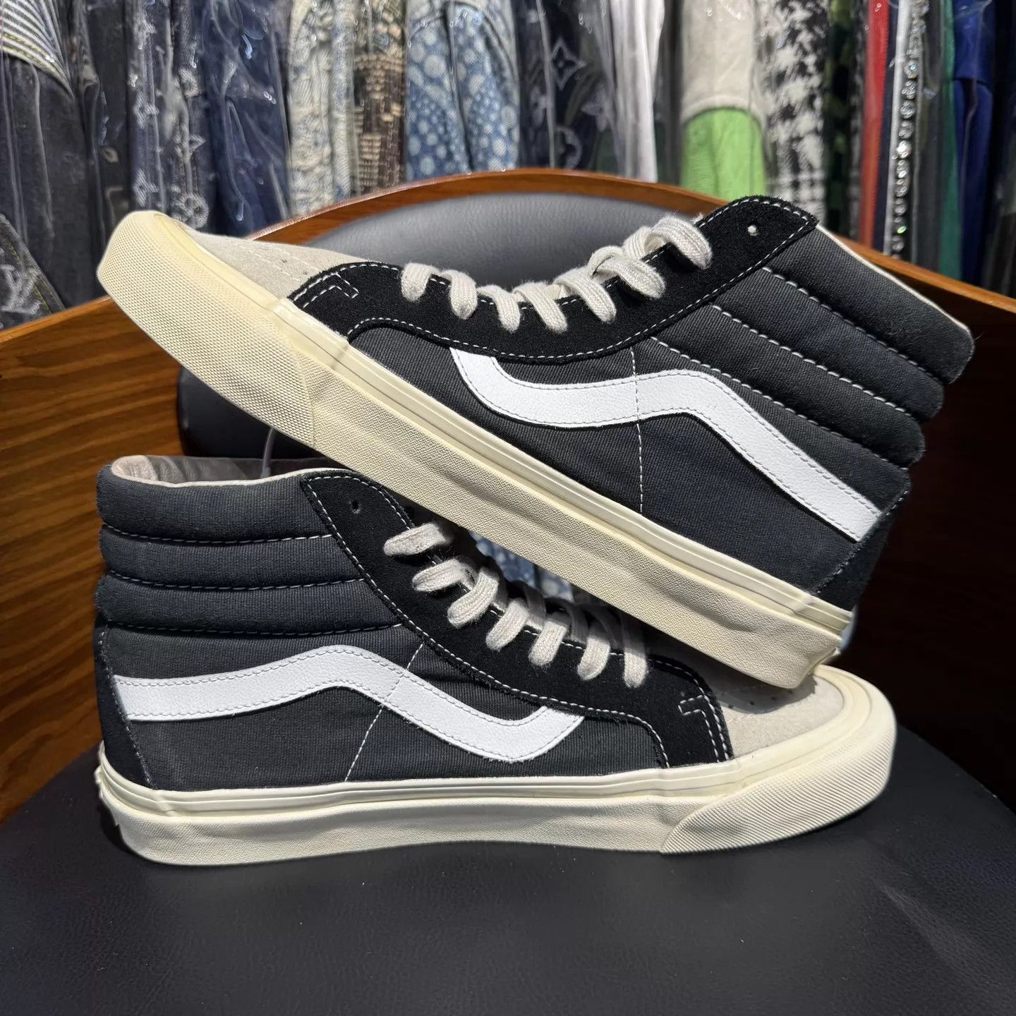 Vans Vans SK8-X Fear of God 43 Black/White/Gray 9.5/10 Size US 9.5 / EU 42-43 - 7 Thumbnail