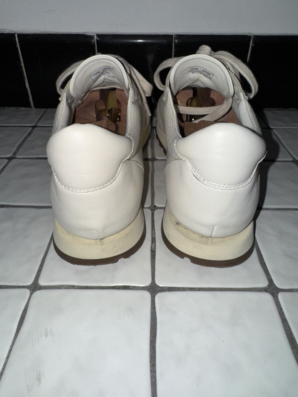 The Row White / cream Owen Runner sneaker size 42 Size US 9 / EU 42 - 8 Thumbnail