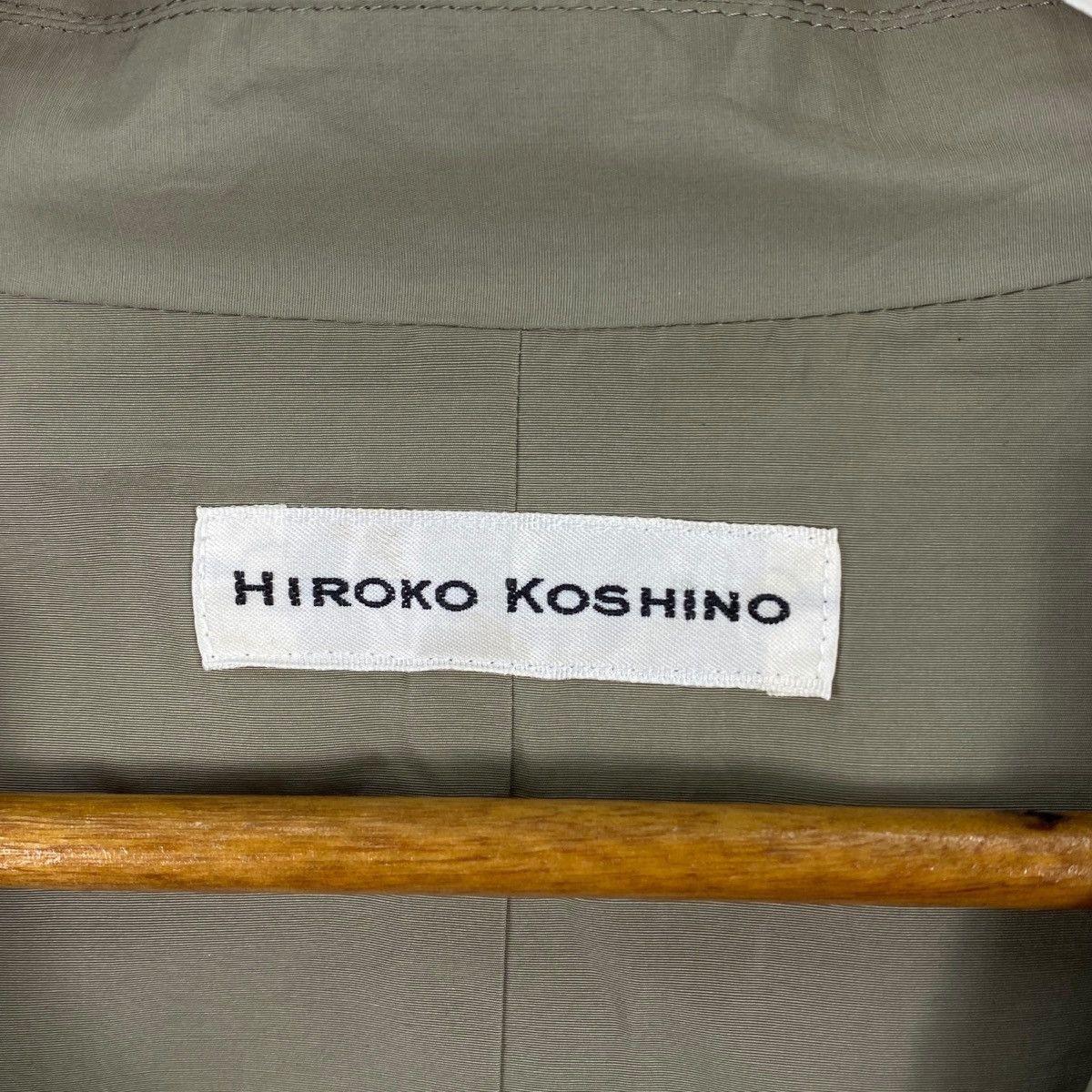 Hiroko Koshino Homme Vintage HIROKO KOSHINO JAPAN Olive Green Sleeveless Blazer Size S / US 4 / IT 40 - 4 Thumbnail
