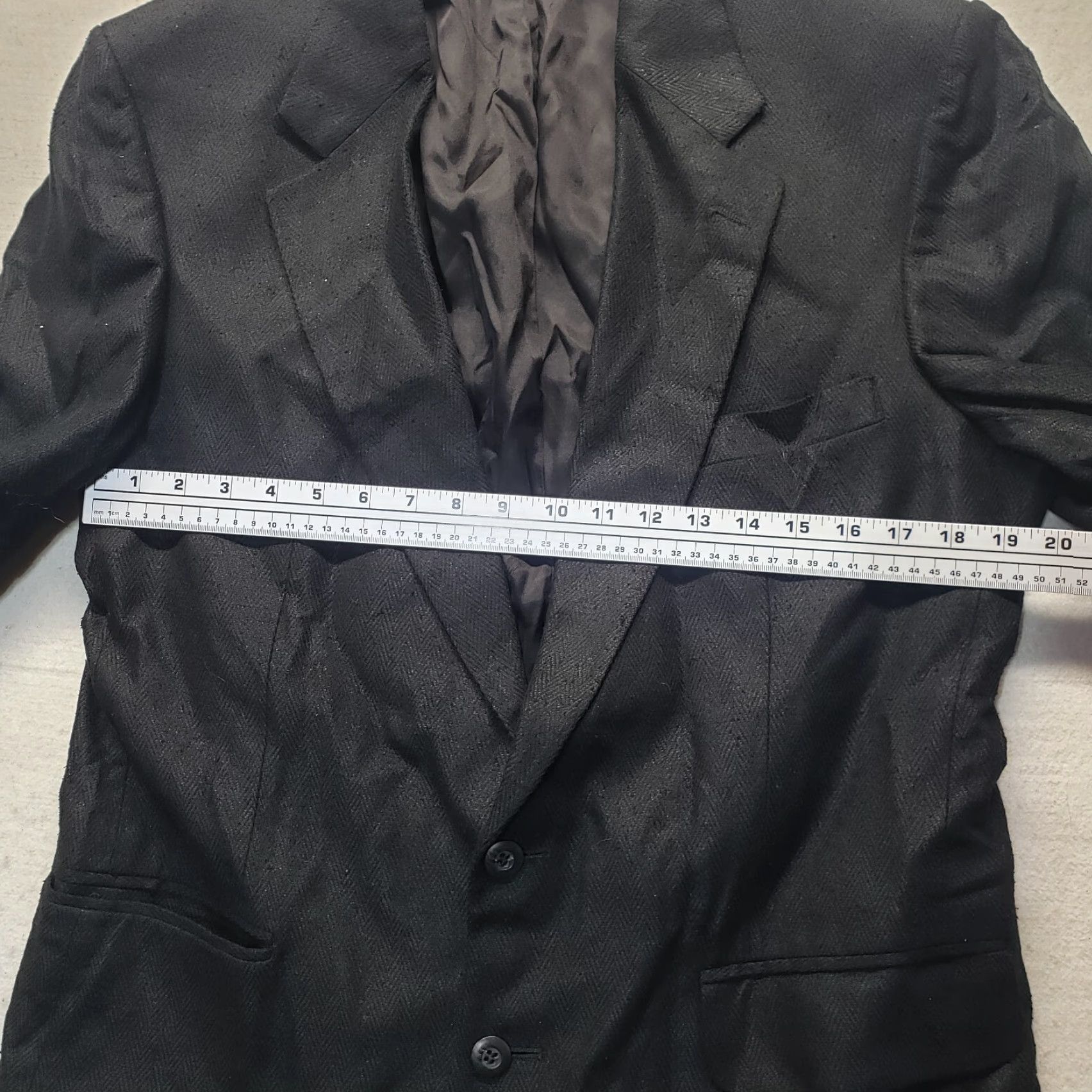 Stafford Stafford Suit Jacket Black Two Button Adult Size M Medium Men Shirt/Jacket Size 40R - 6 Thumbnail
