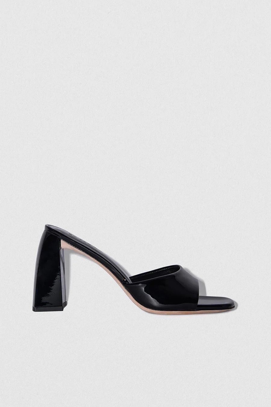 By Far o1mle1224 Patent Leather Mules in Black Size US 8 / IT 38 - 1 Thumbnail