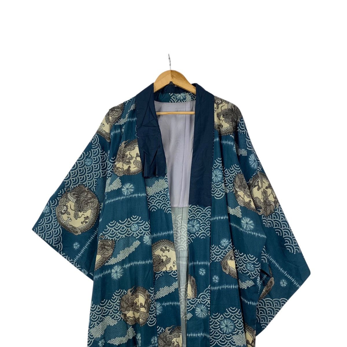 Vintage Vintage 70s KIMONO DRAGON JAPAN Traditional AOP Robe Coat Size M / US 6-8 / IT 42-44 - 2 Thumbnail