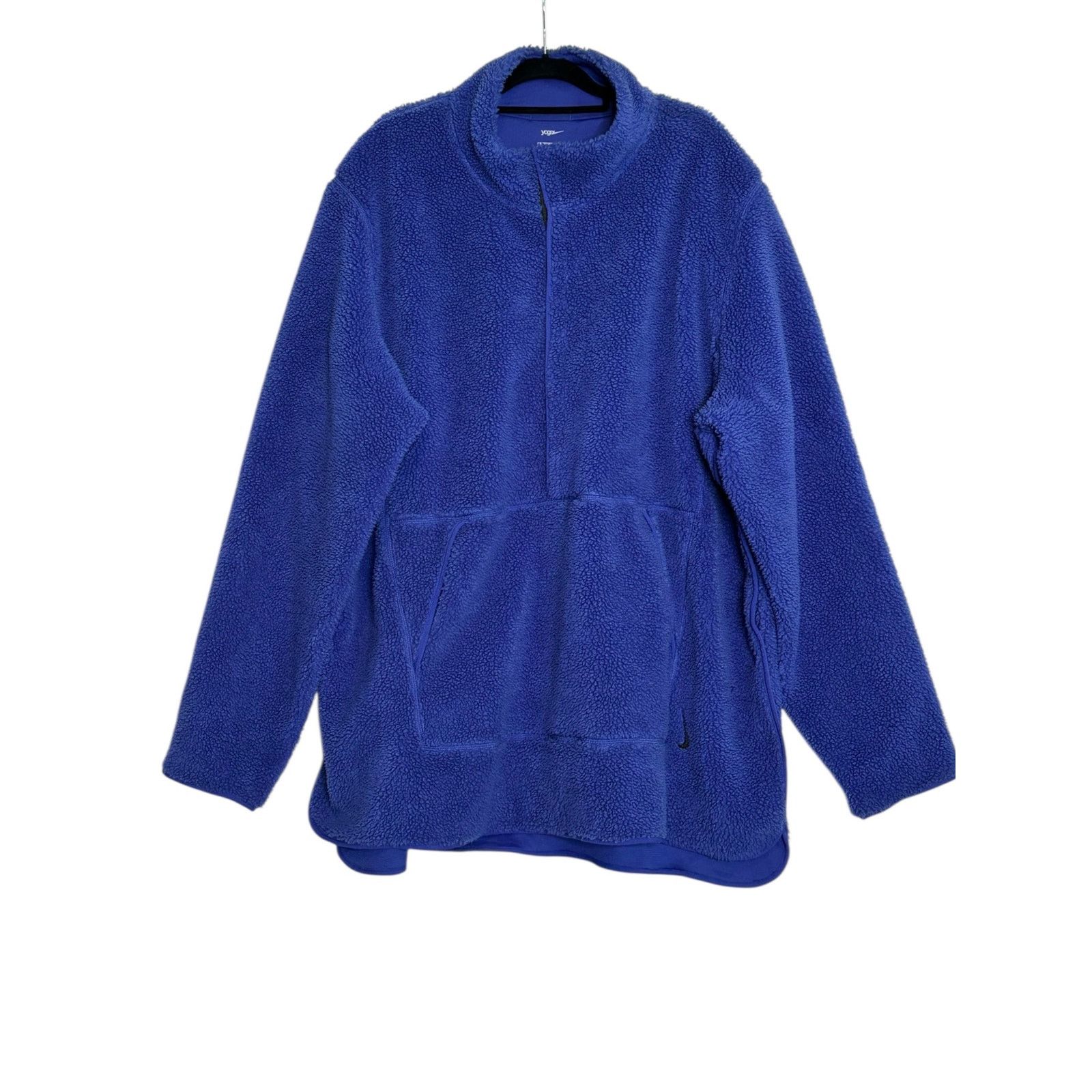 Nike Nike Yoga blue sherpa fleece pull over sweatshirt size 3XL Size US XXL / EU 58 / 5 - 8 Thumbnail
