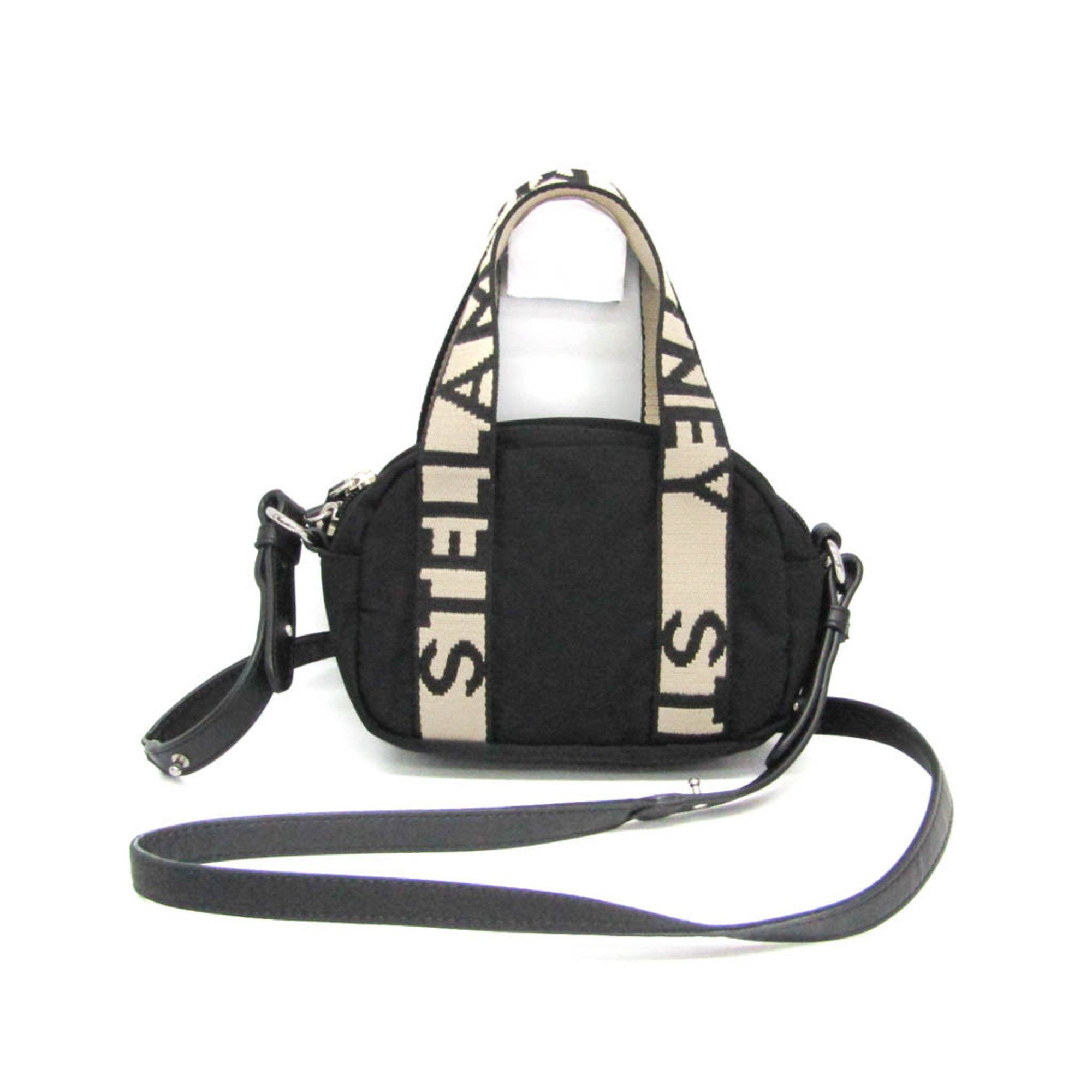 Stella McCartney Stella McCartney Logo Small 700127 W8729 Women's Polyester,Nylon Handbag,Shoulder Bag Beige,Black Size ONE SIZE - 1 Thumbnail