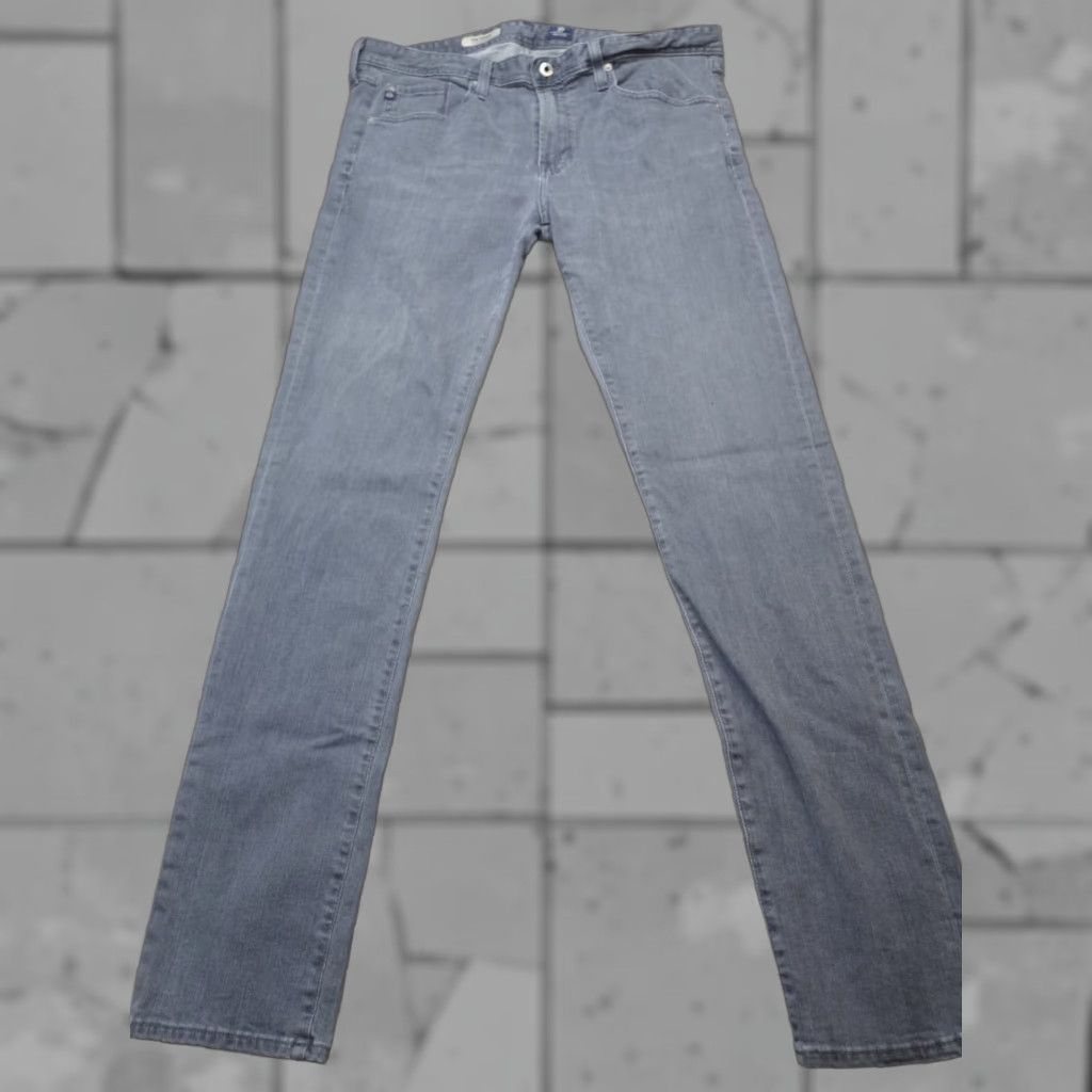 Vintage AG Adriano Goldschmied Jeans 36 Regular Inseam 35 Gray Blue The Dylan Straight Jeans Mens Size US 36 / EU 52 - 1 Thumbnail