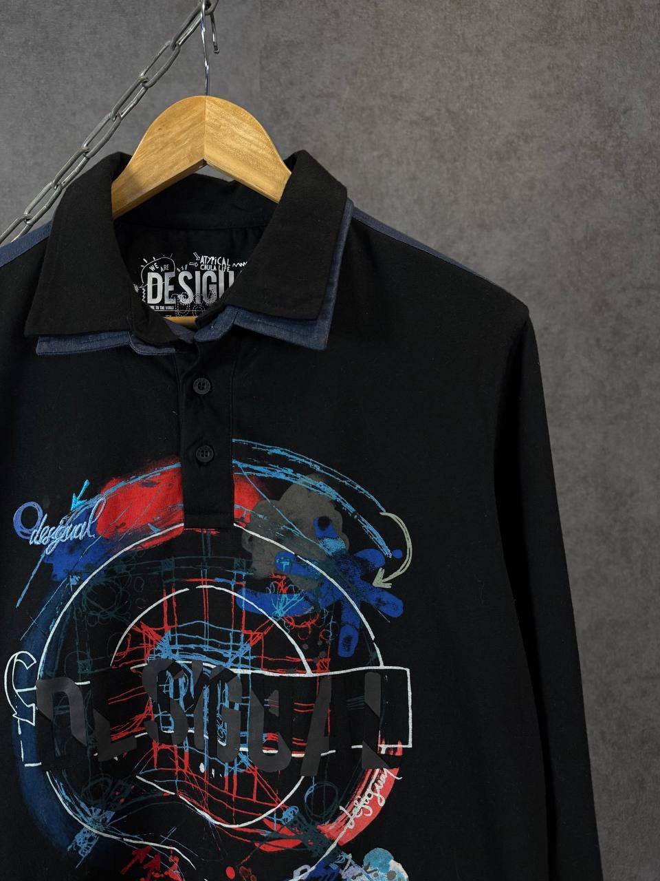 Desigual Desigual designer crazy polo longsleeve Size US S / EU 44-46 / 1 - 2 Thumbnail