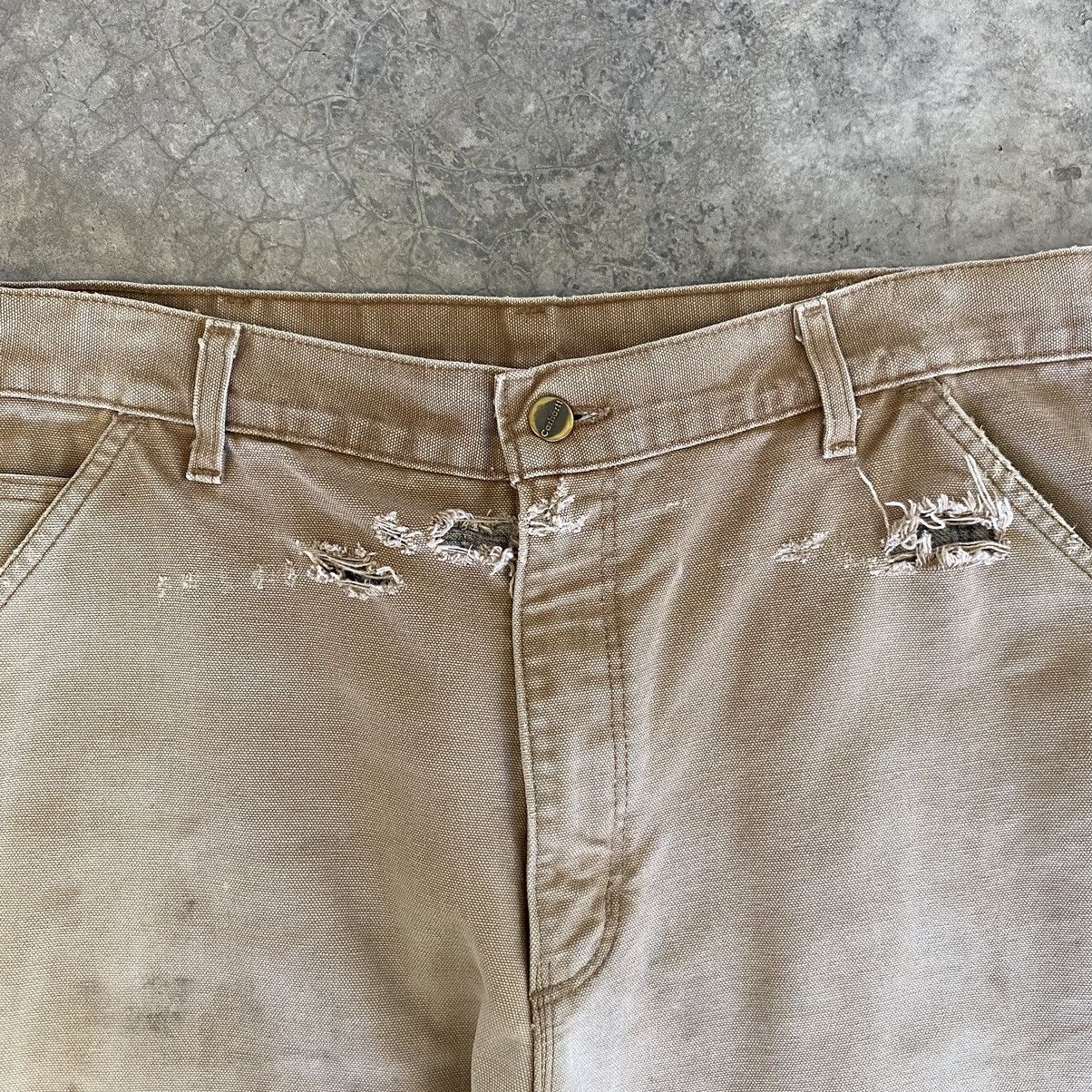 Carhartt VTG Carhartt Blanket Lined Distressed Dirty Carpenter Pants Size US 36 / EU 52 - 13 Thumbnail
