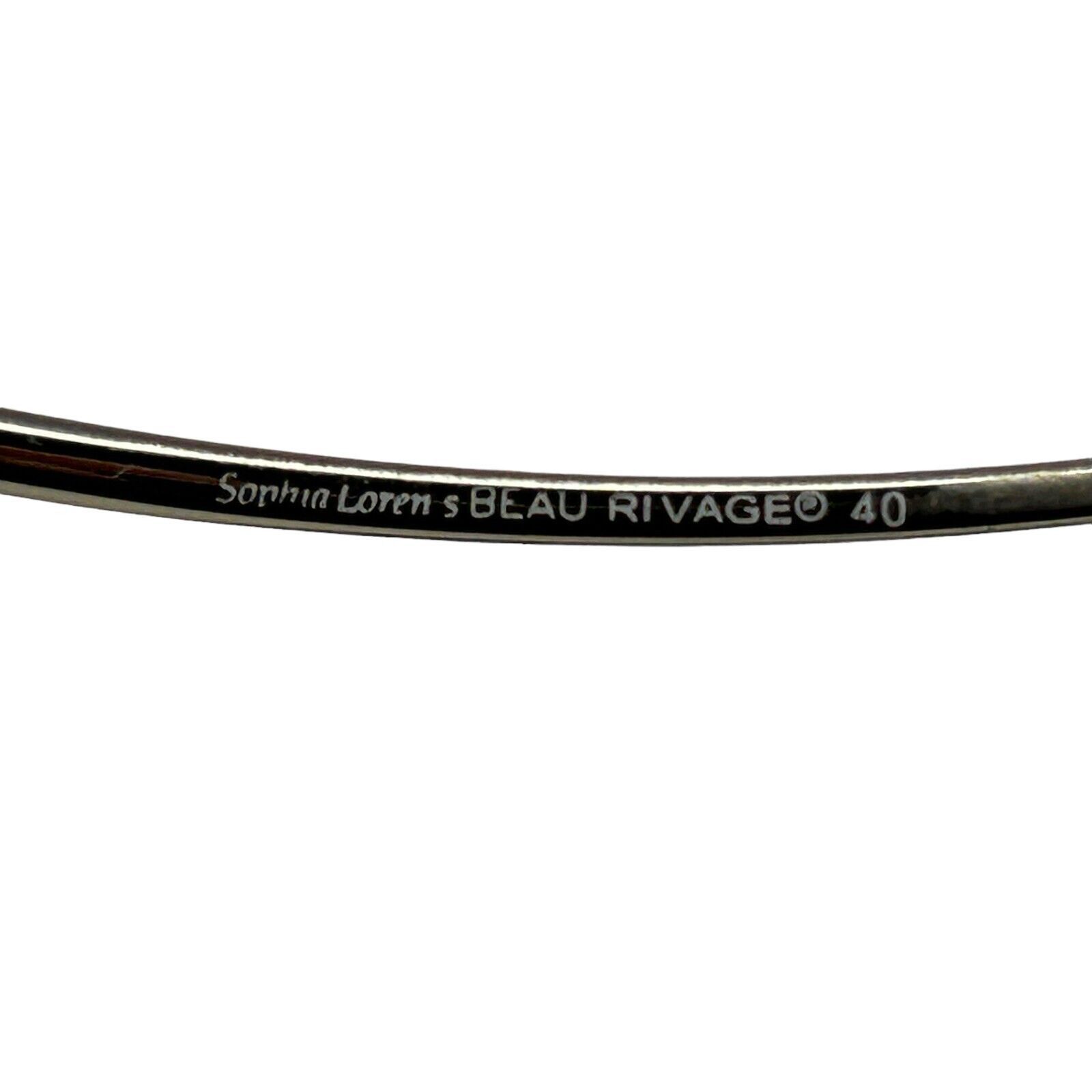 Other Sophia Loren Beau Rivage 40 Womens Eyeglasses Frames Only Size ONE SIZE - 9 Thumbnail