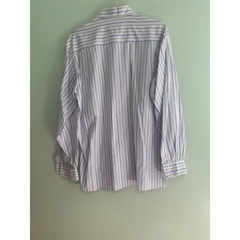 Ermenegildo Zegna Ermenegildo Zegna blue striped button down size XL Size US XL / EU 56 / 4 - 3 Thumbnail