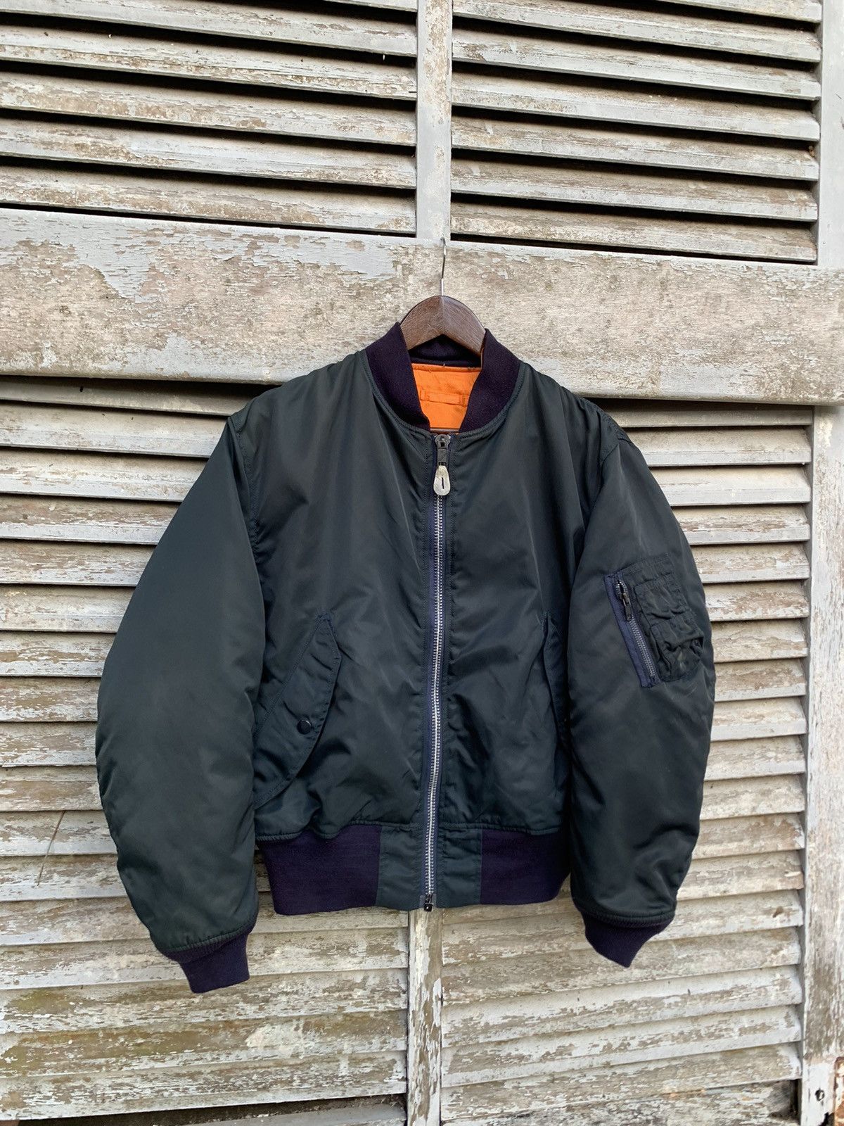 Vintage 👹VINTAGE USAF MA-1 MAN MAN INTERMEDIATE BOMBER JACKET Size US M / EU 48-50 / 2 - 5 Thumbnail